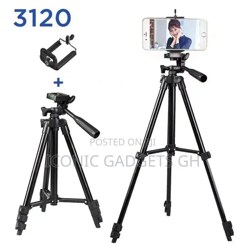 Tripod Stand Setup With Phone Holder