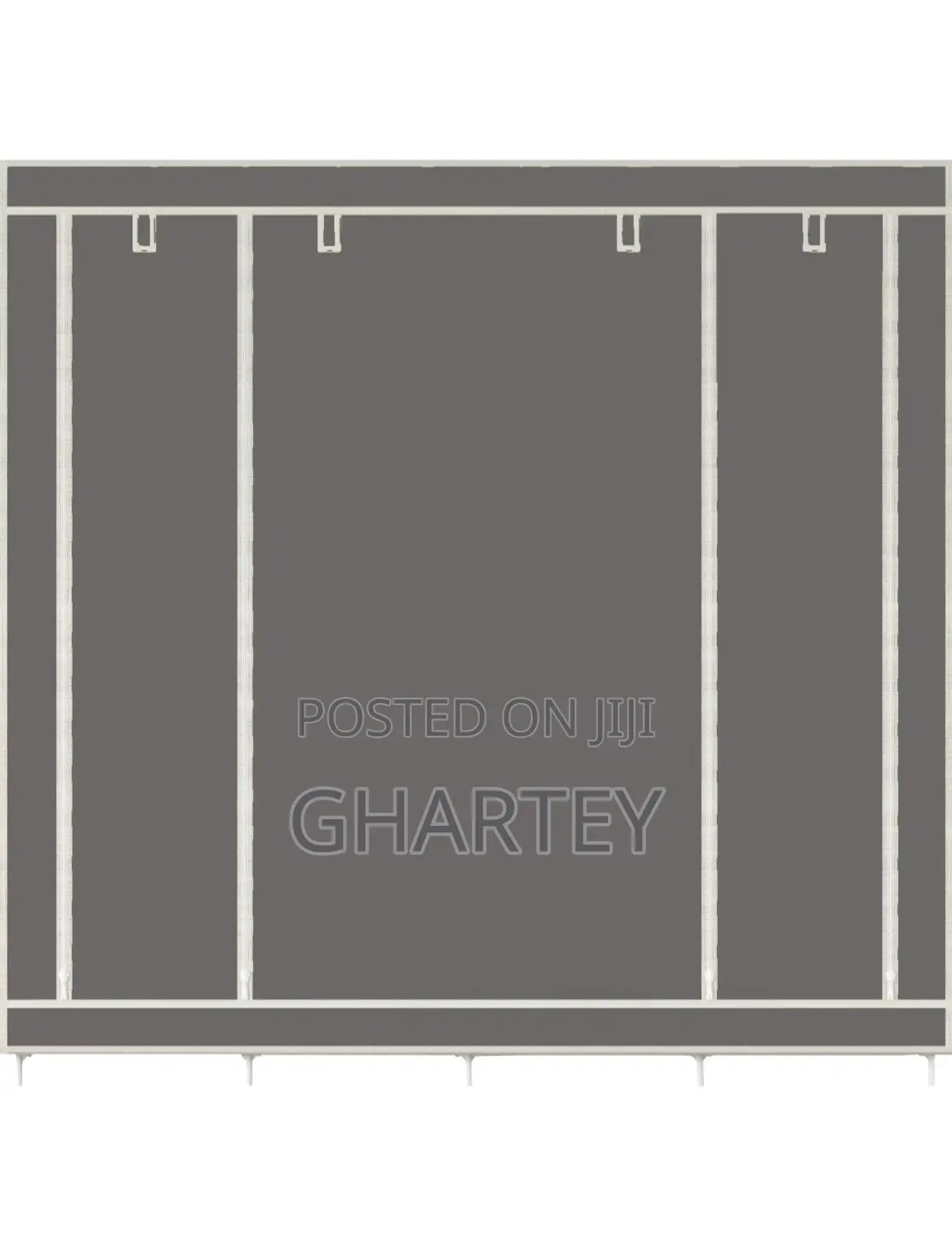 Portable, Foldable Wardrobe 4 In 1 Gray