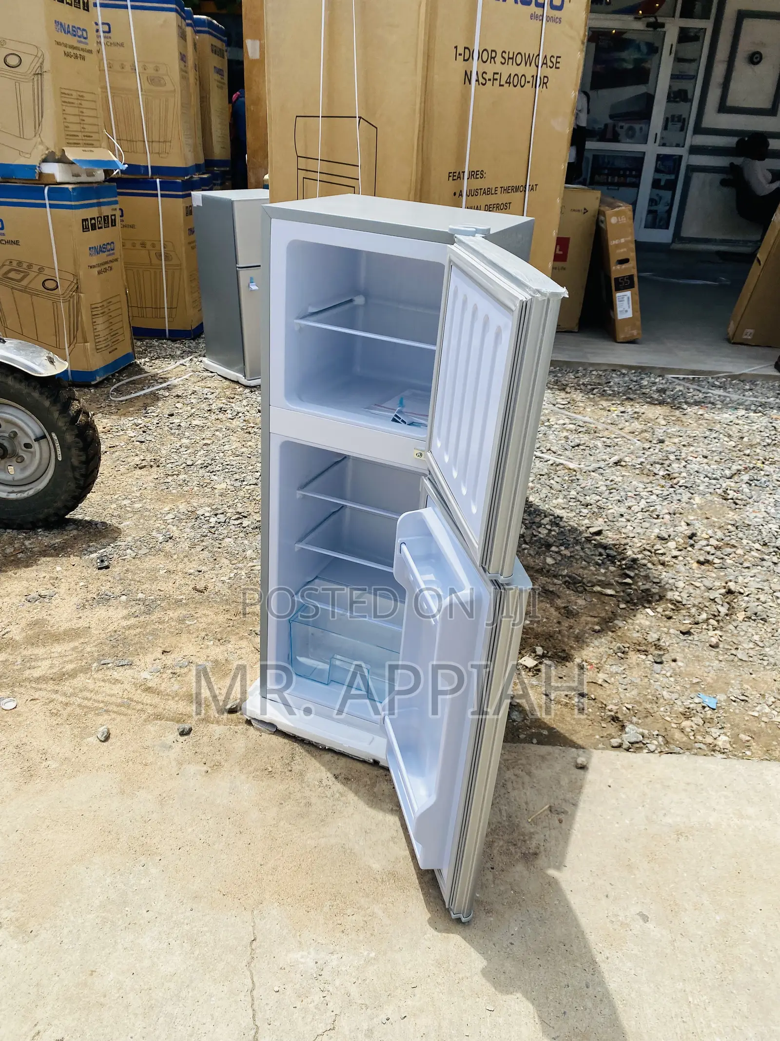 Direct Cooling Nasco Nasf2-13 Fl Top Freezer Fridge(112l).