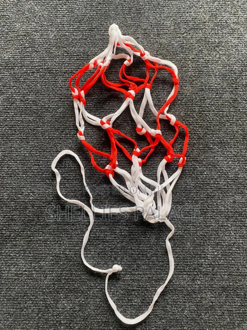 Sports Mesh Equipment Bag White+Red/Lw-0583