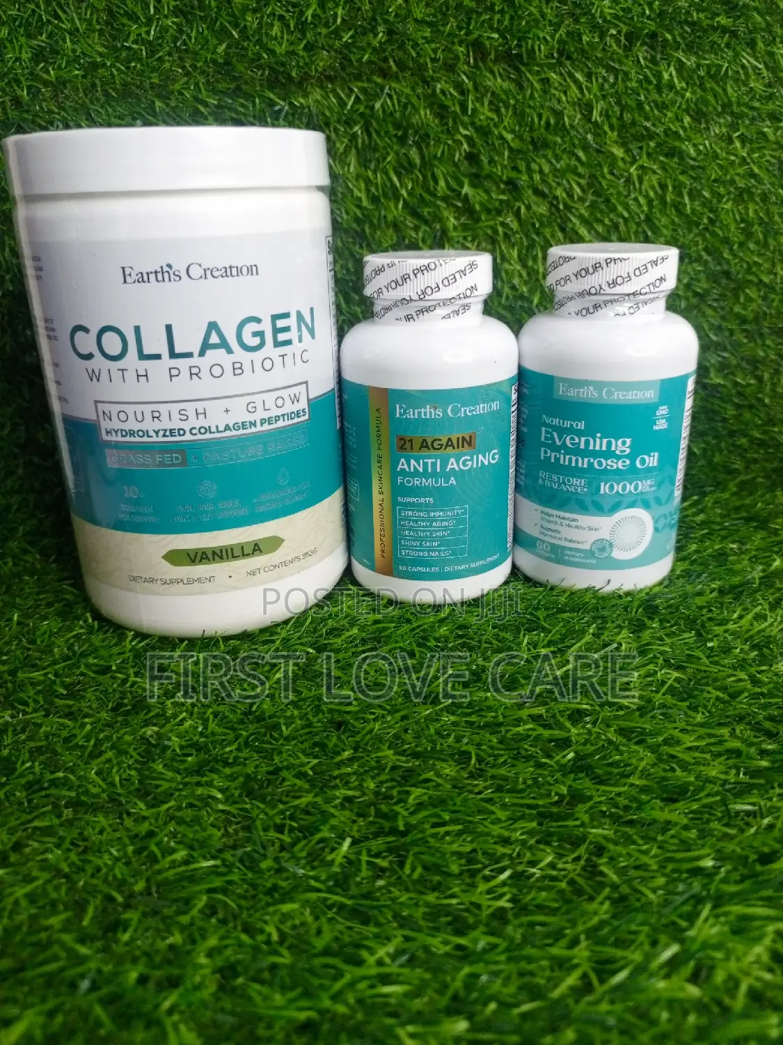 Earth's Creation Collagen , 21 Again Evening Primrose Oil
