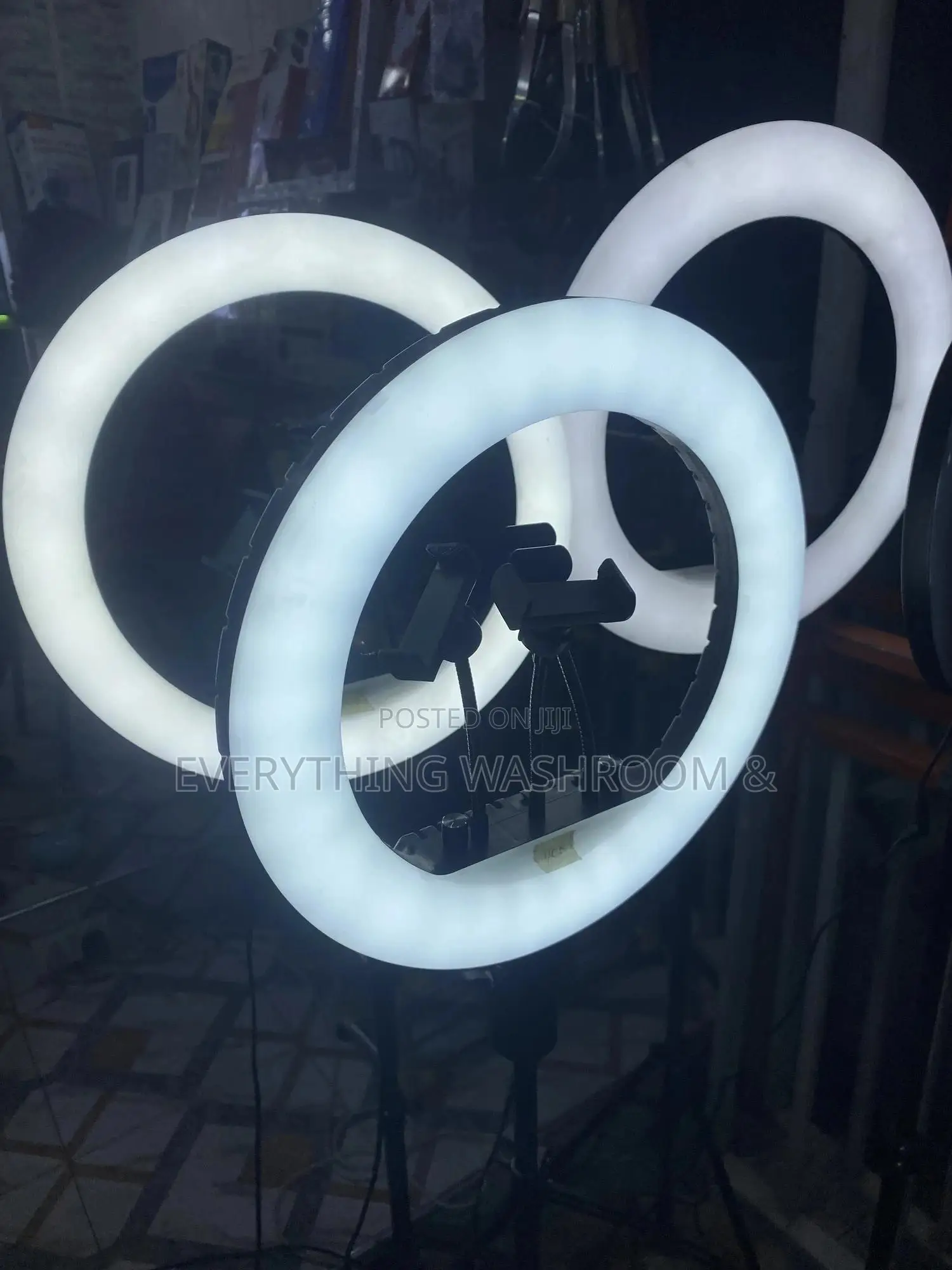 LED 14”Selfie Ring Light-remote Cont-tripod Stand-ring Light