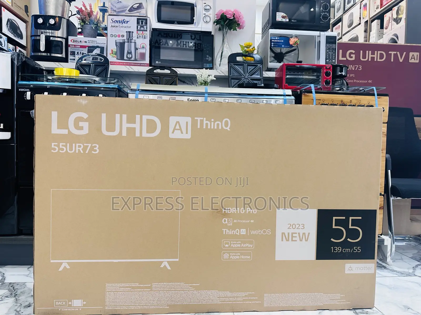 Smart Glossy Hub UHD LG 55”UR73