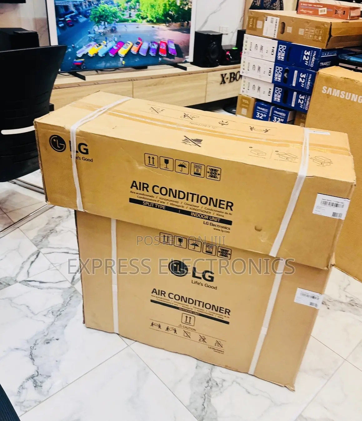 Fresh in Box LG Air Conditioner 1.5hp Split R410 Gas White