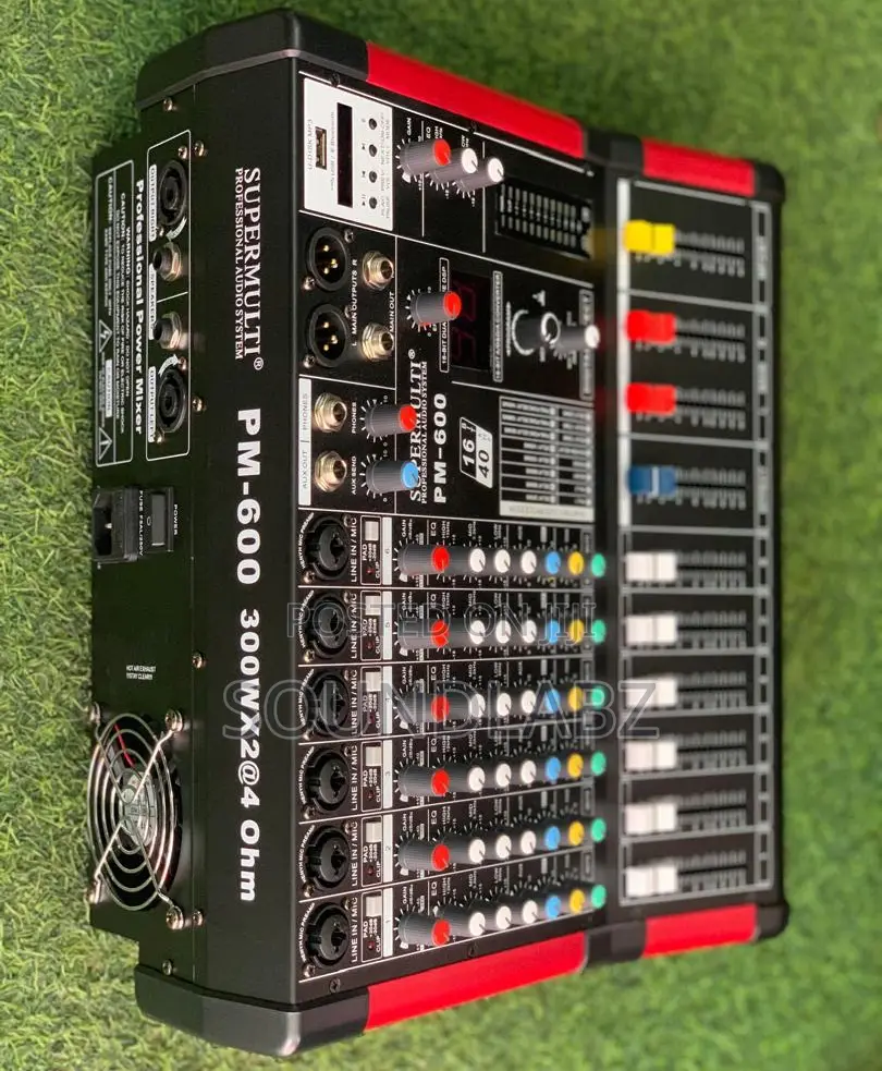 SUPERMULTI PM600 6-Channel Powered Mixer With USB