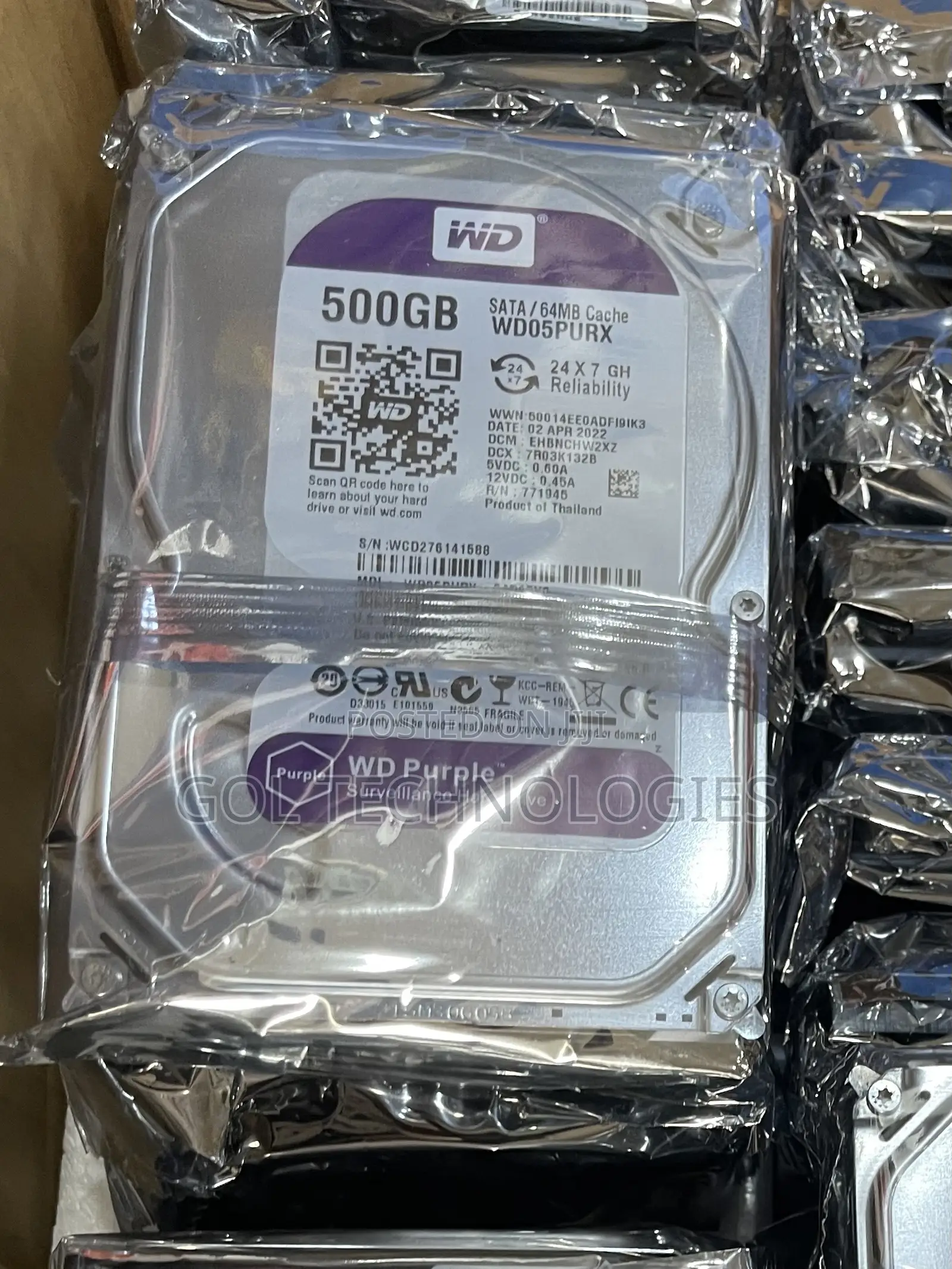 500gb HDD Sata 3.5′′ Surveillance Hard Drive Hard Disk