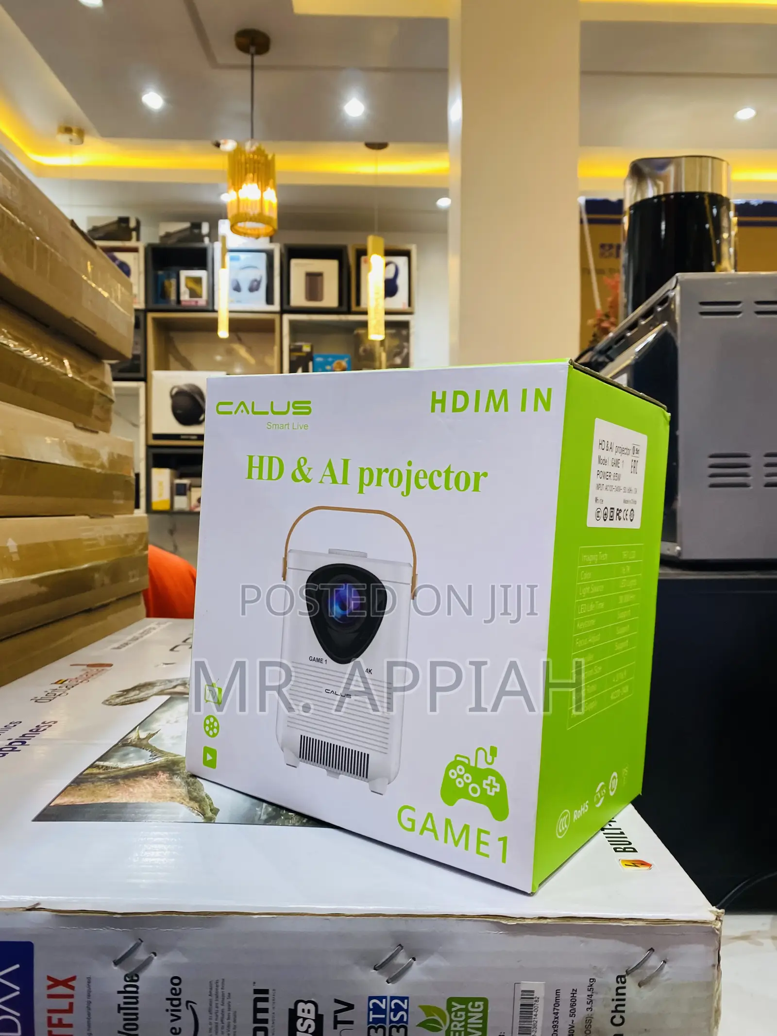 Professional AI Smart Voice 1080P Full HD Projector.