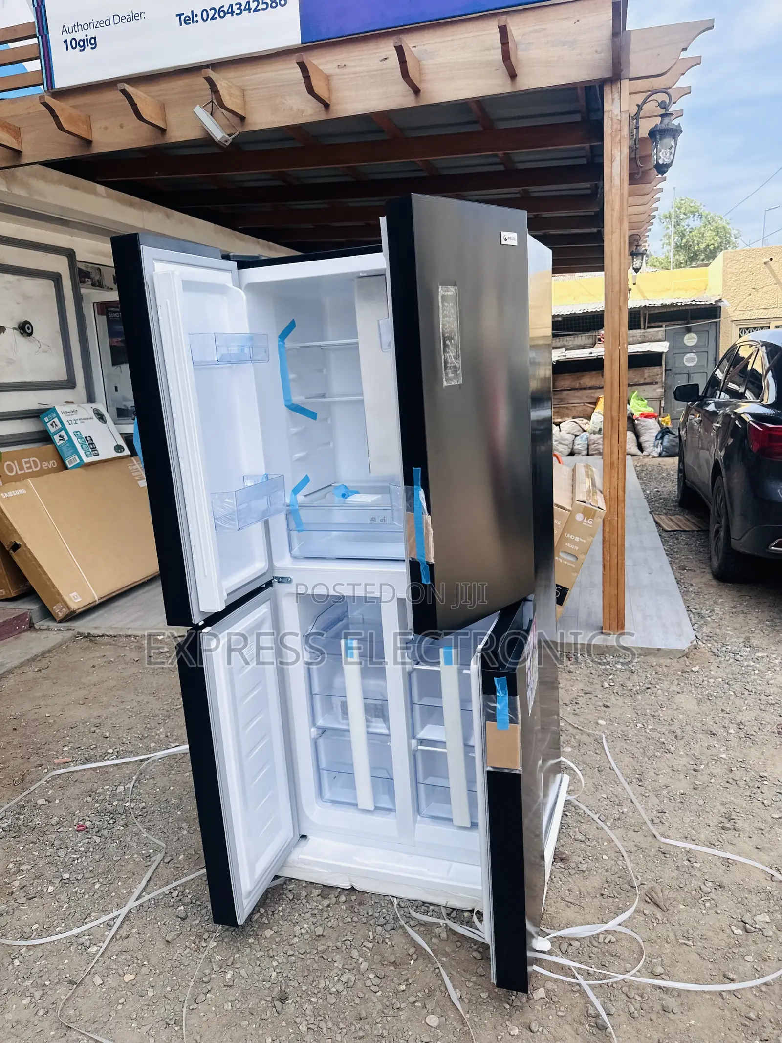 Get a New Black PF-550BSS Fridge Side by Side Black Pearl