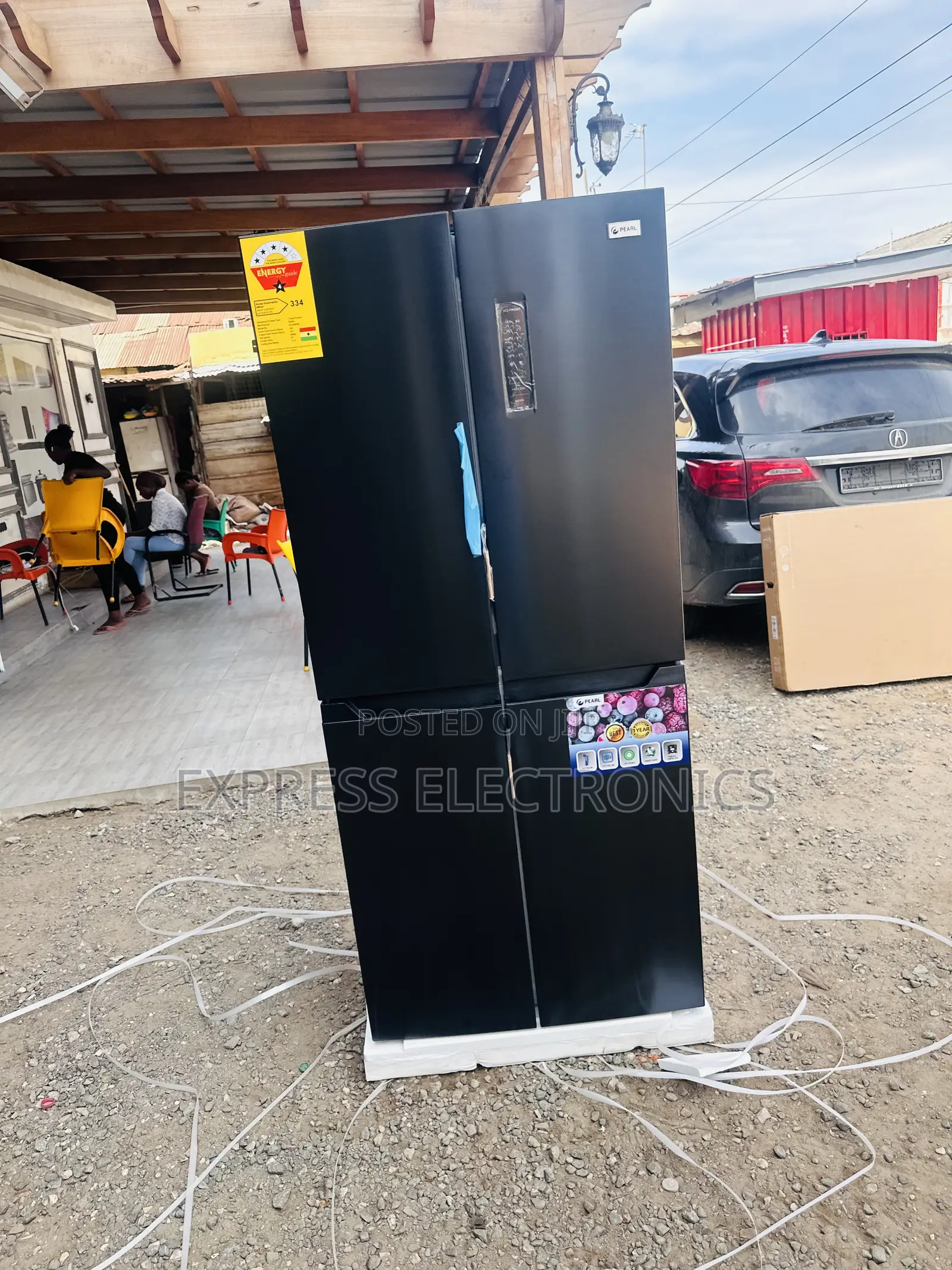 Order for PF-550BSS Pearl Black Side by Side Fridge