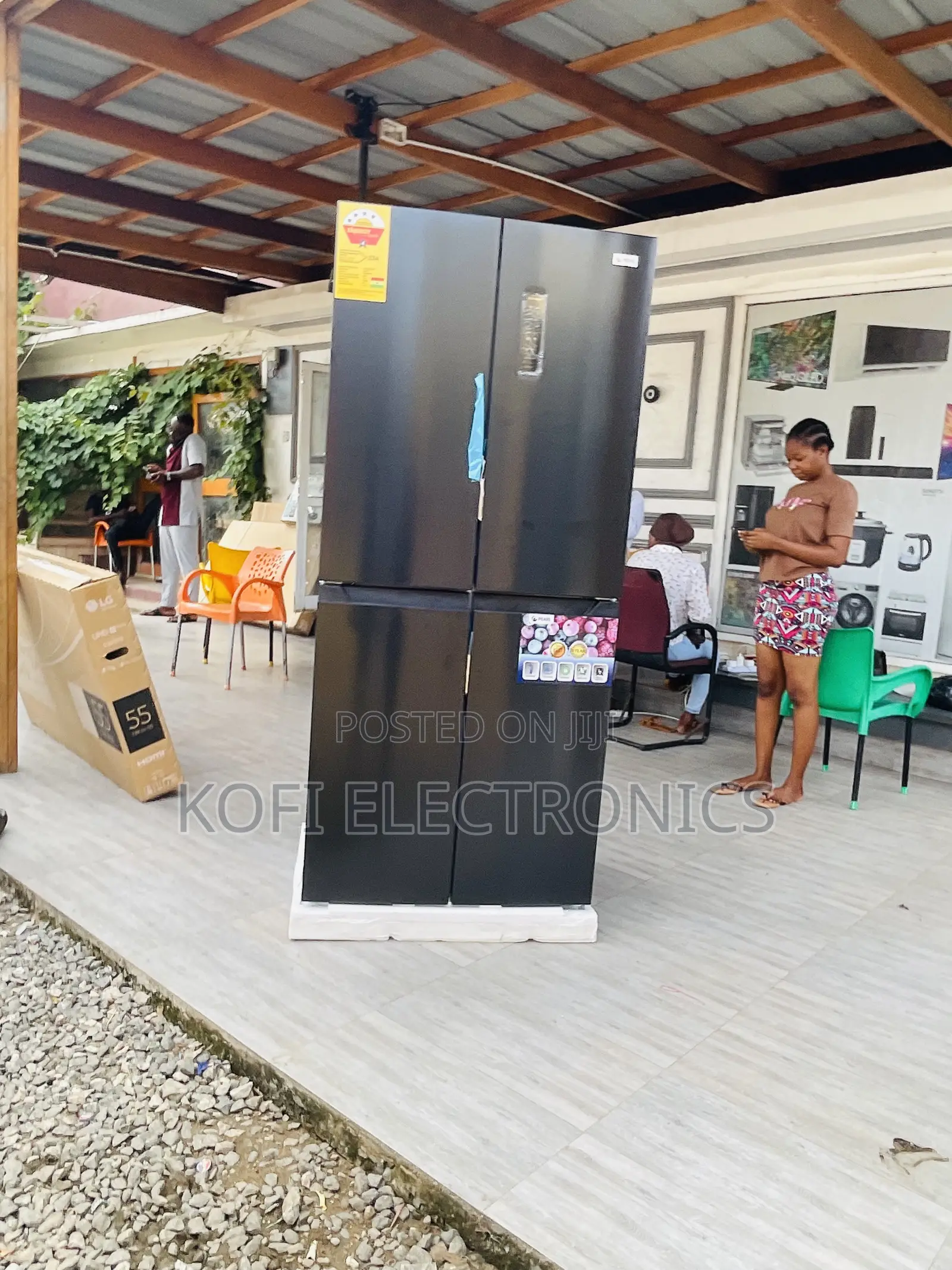 In-built Light Pearl 337ltr Side By Side Fridge 4 PF-550BSS