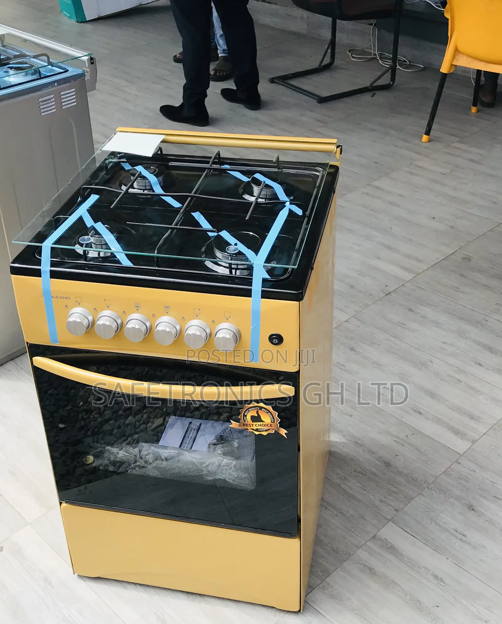 50by50 4 Gas Cooker Oven With Grill Volcano Gold 