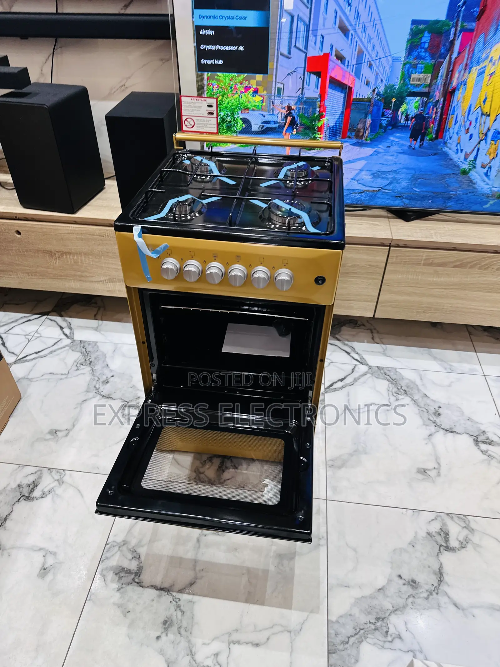 Gold Color Stove Oven 4burner 50/50