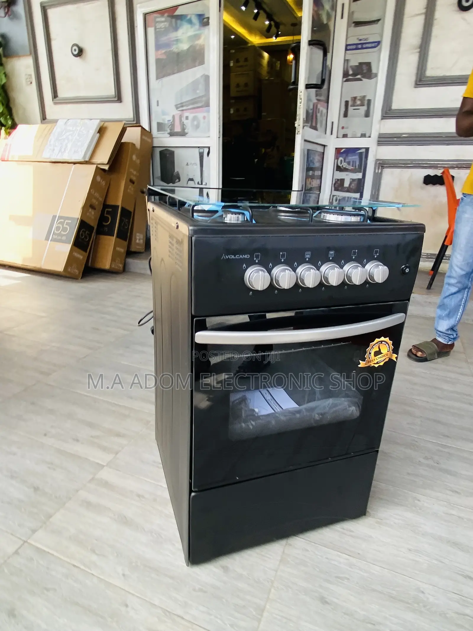 Latest and Affordable Volcano 50x50 4 Burner(Black).