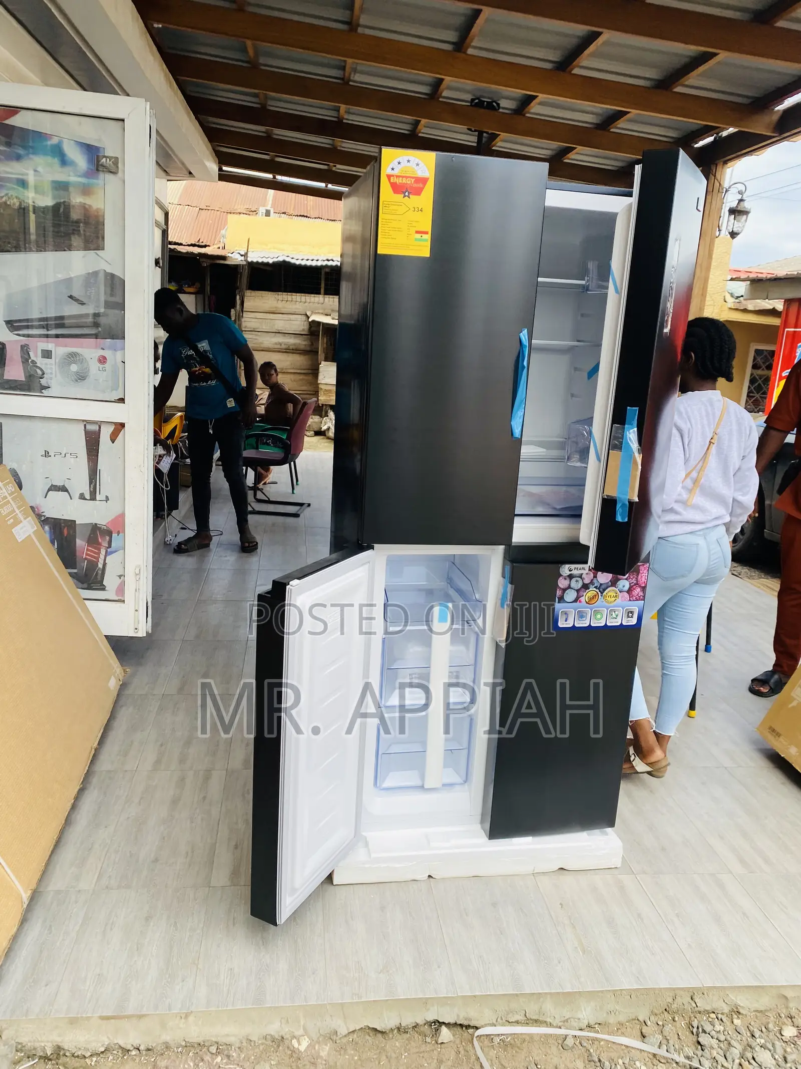 Extremely Cooling Pearl Side by Side Fridge PF-550BSS(337L)
