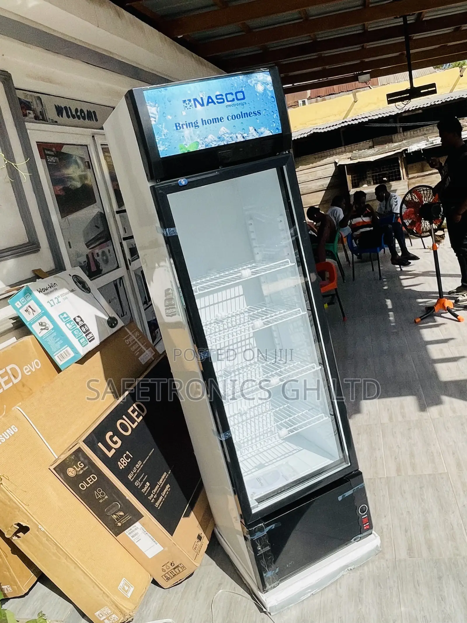 Electric Nas360fl-1dr Singledoor Display Glass Fridge