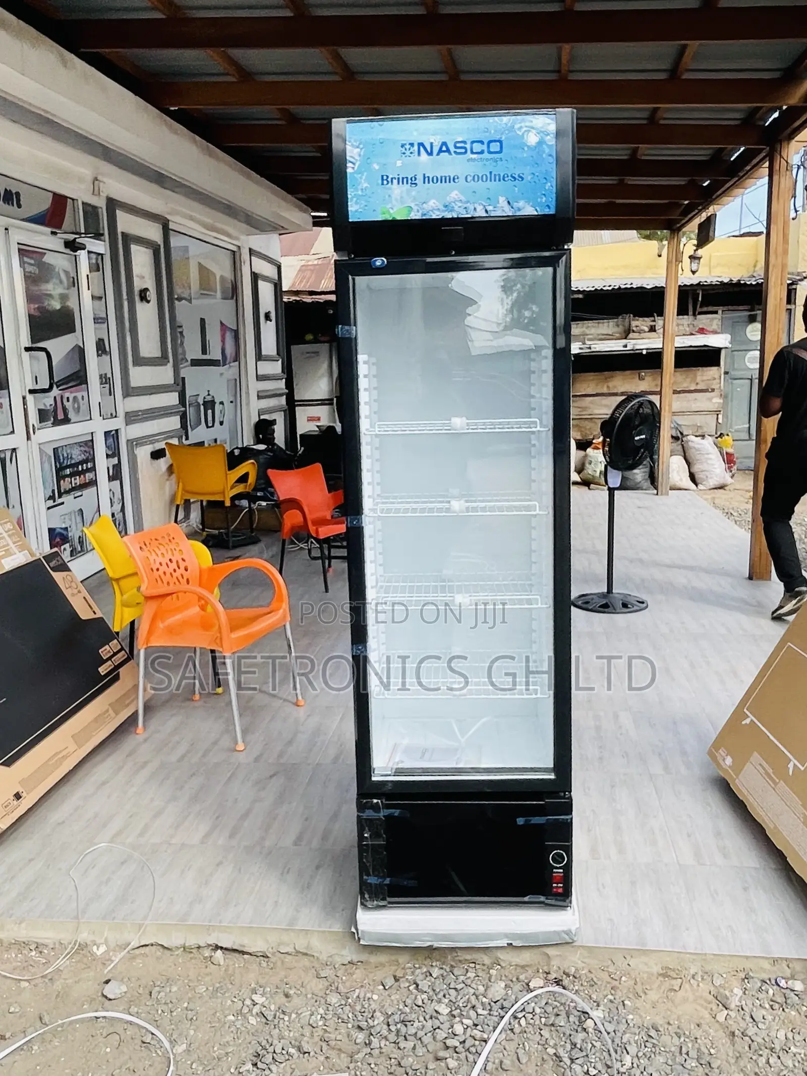 Display Nas400fl-1dr Singledoor Glass Electric Fridge