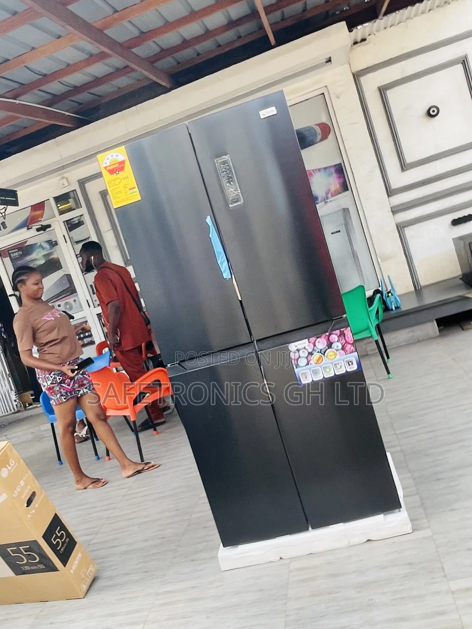 Available 4 Doors Pearl Bottomfreezer Pf-550bss Gray Fridge