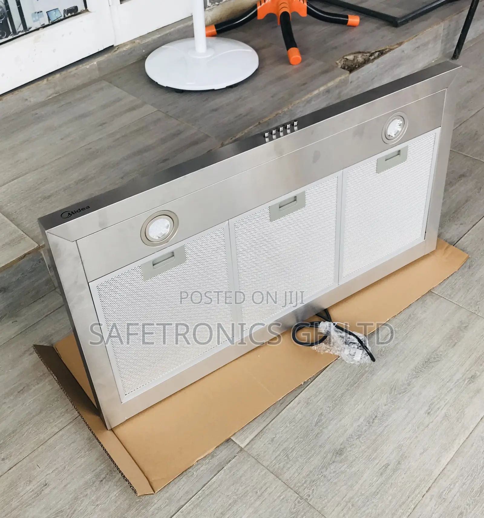 Authentic T-Shape Midea 90cm 90M21 Gray Cooker Hood