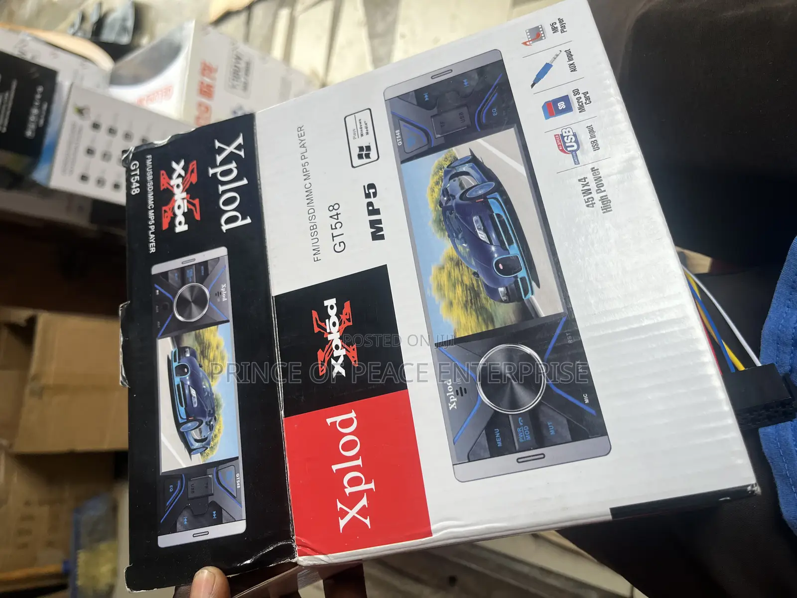 Car Tape Device With Video Screen ( Single Face )
