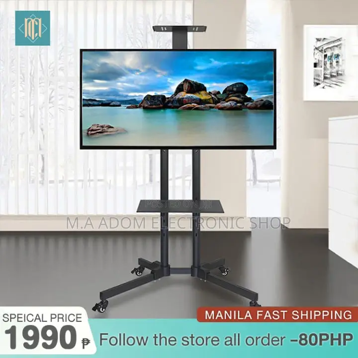 Mobile Tv Cart for Conferences School 33”-70”