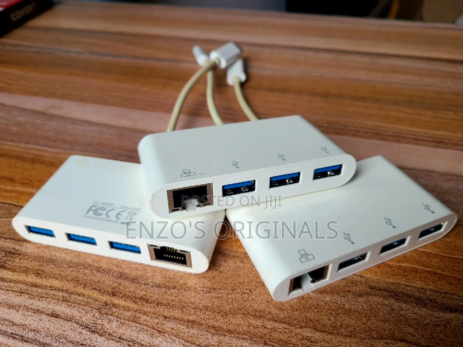 Usb-C to Gigabit Lan Rj45 Ethernet + 3port Usb Hub