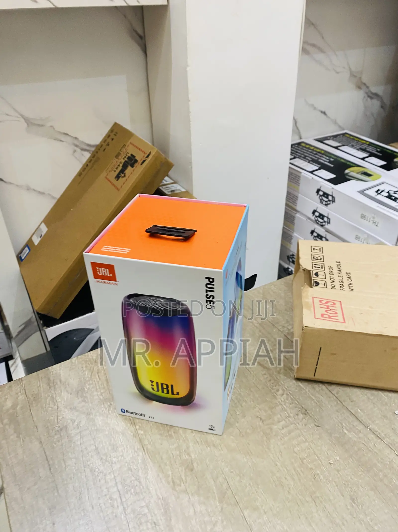 Affordable JBL Pulse 5 Bluetooth Speaker With Light Show.