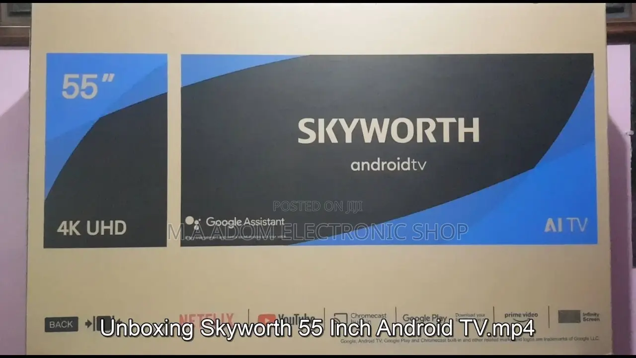 Skyworth 55” Uhd Smart Android Chromcast Tv