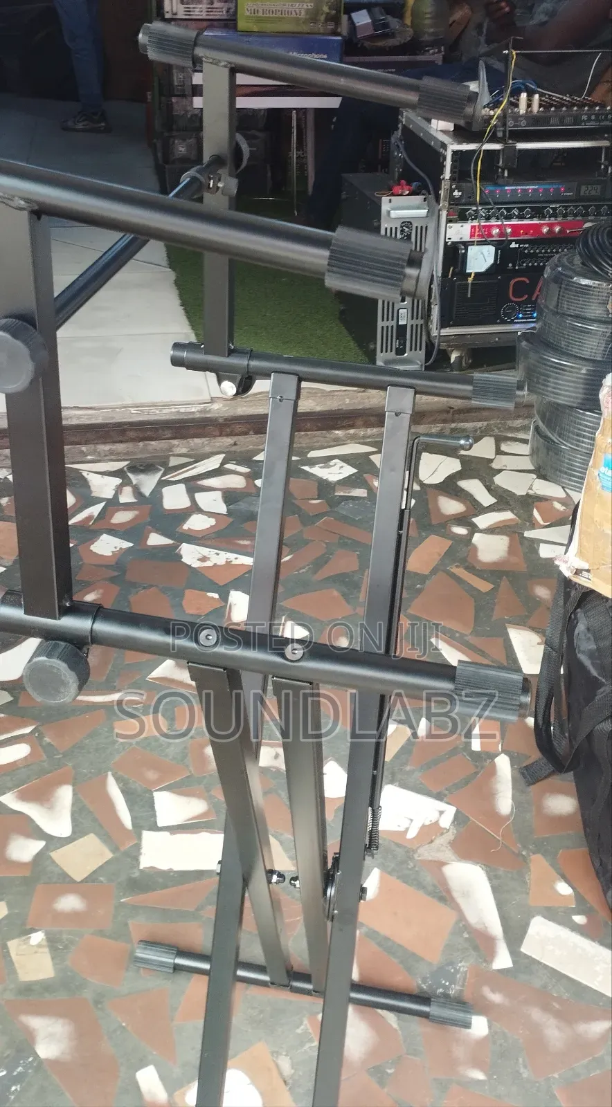 Double Keyboard Stand Adjustable