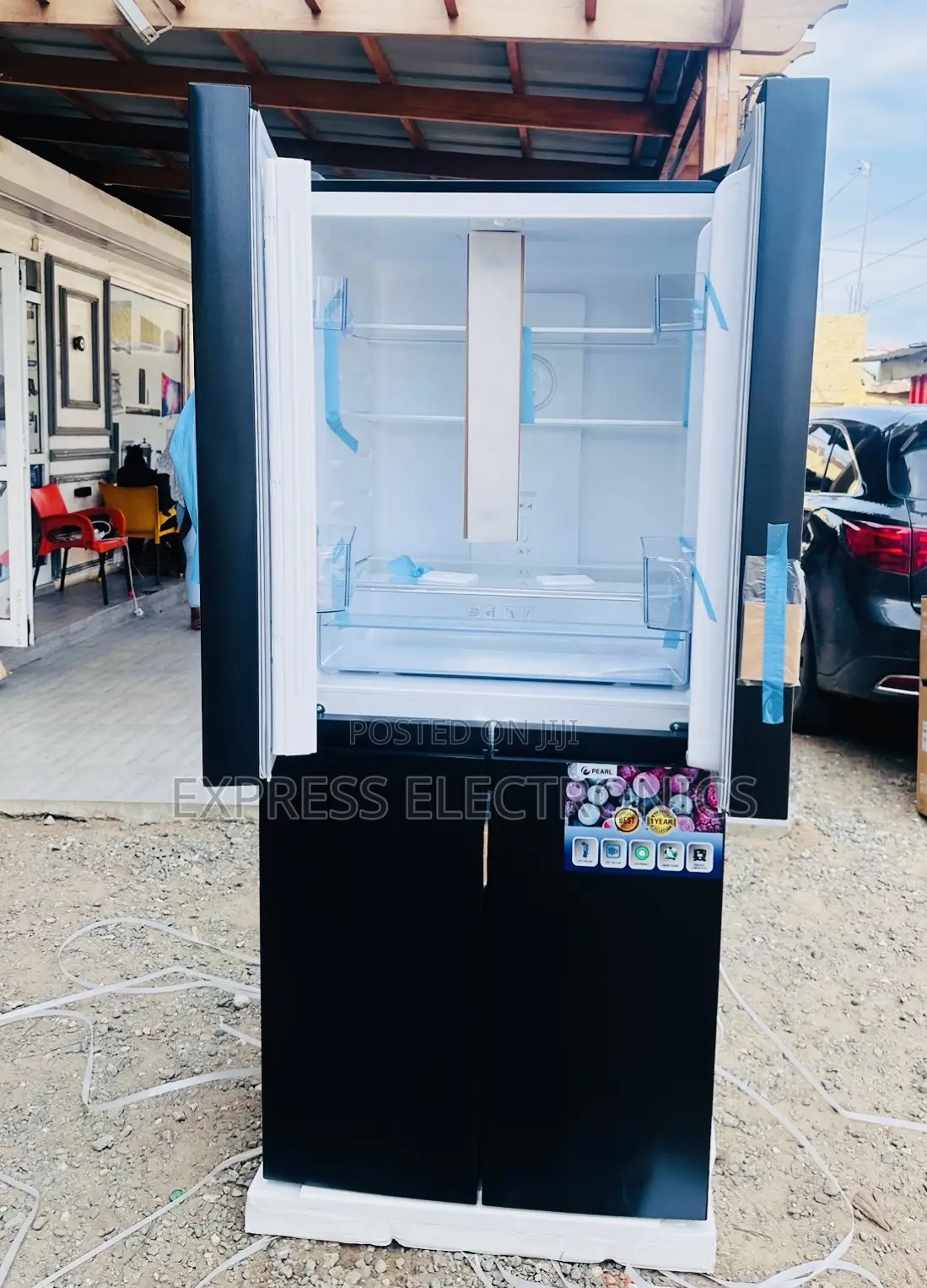 Adjustable Temperature Pf 550bss Fridge Side by Side
