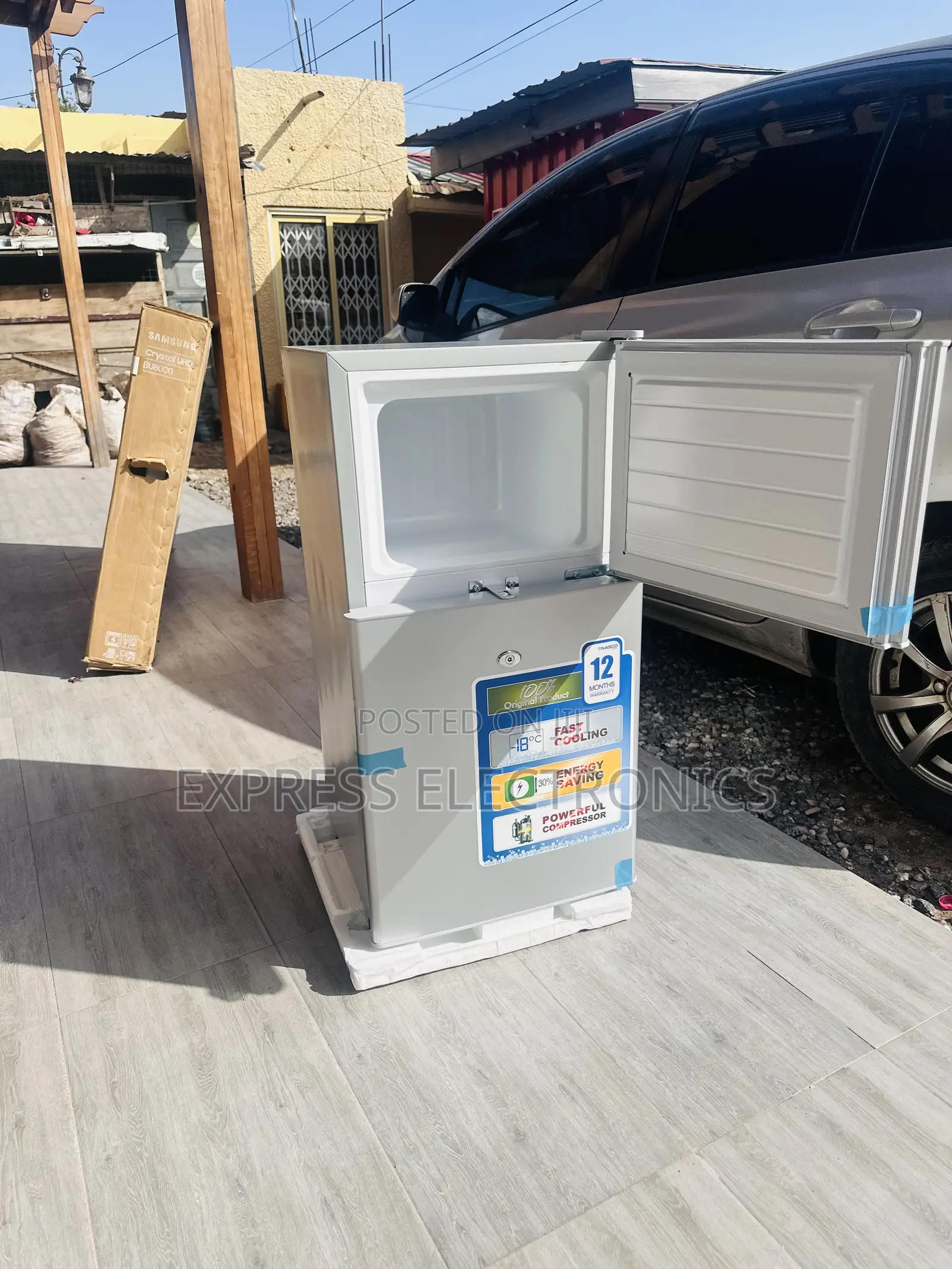 Nas-120 Double Door Mini Size Fridge Nasco