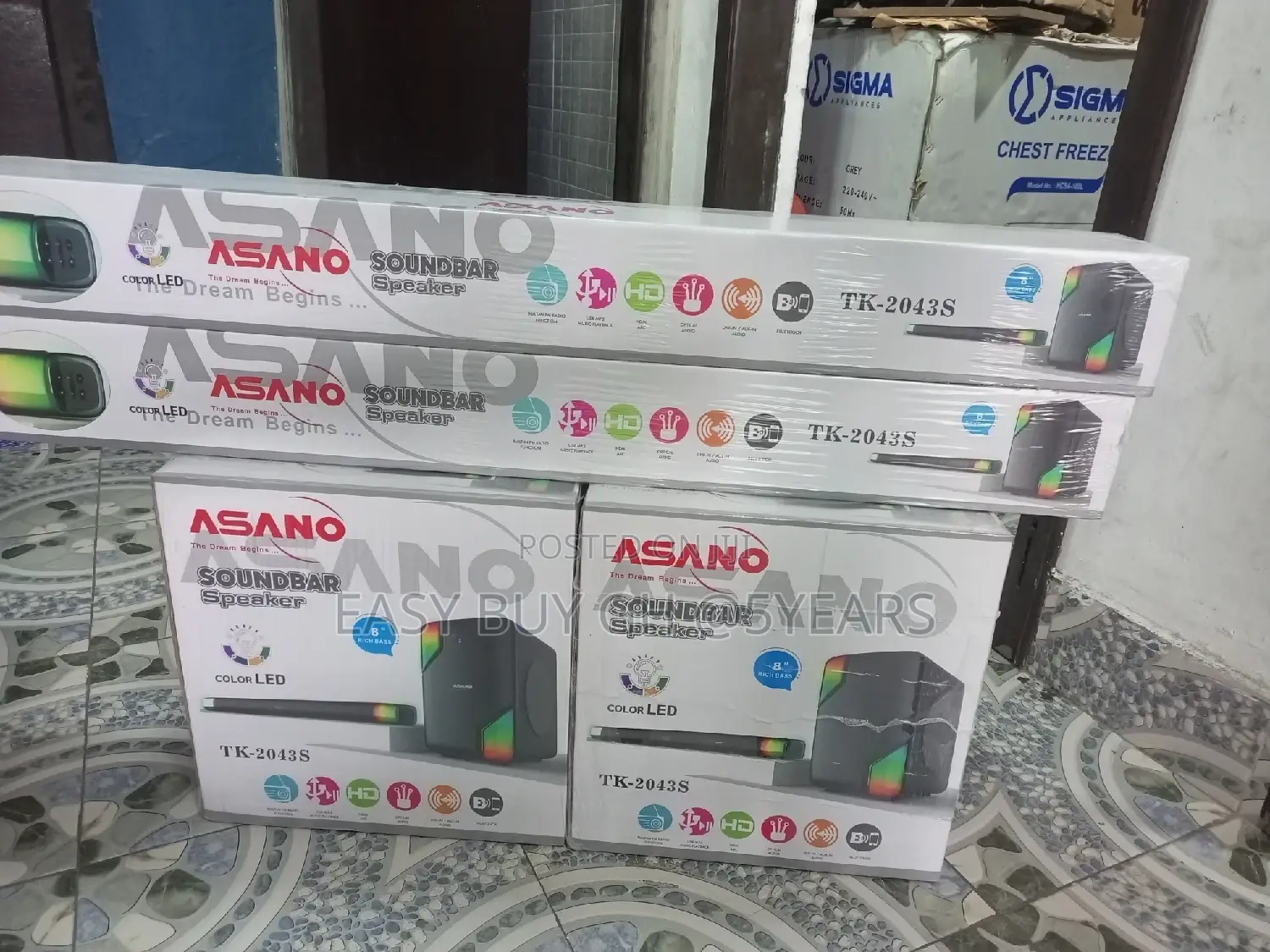 Color Led Asano Soundbar Speaker Bluetooth Speaker TK 2043S