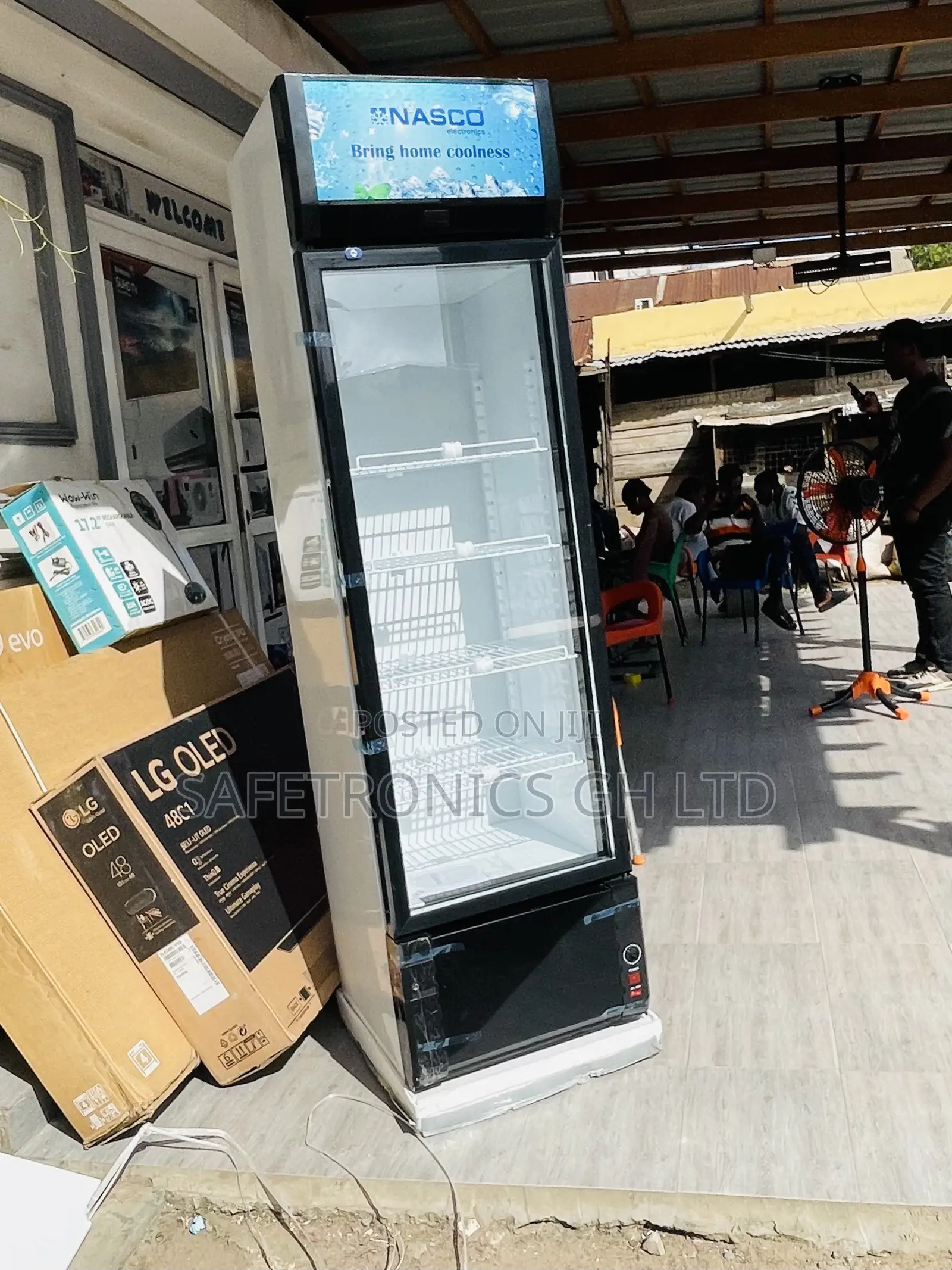 Nas-F400-1dr Nasco Singledoor Glass Digital Electric Tv