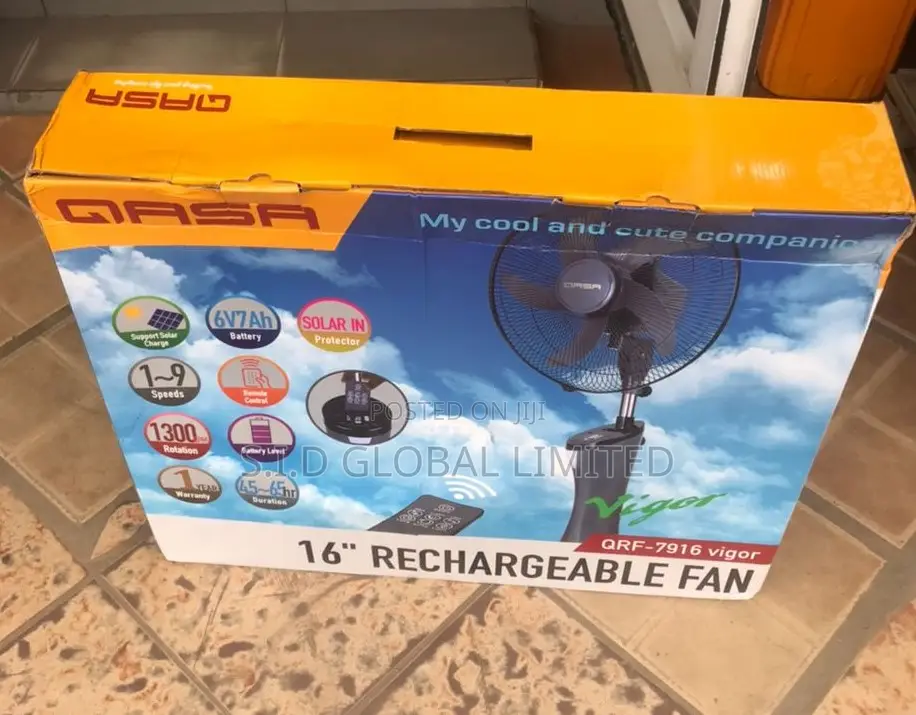 Authentic Rechargeable Solar Fan