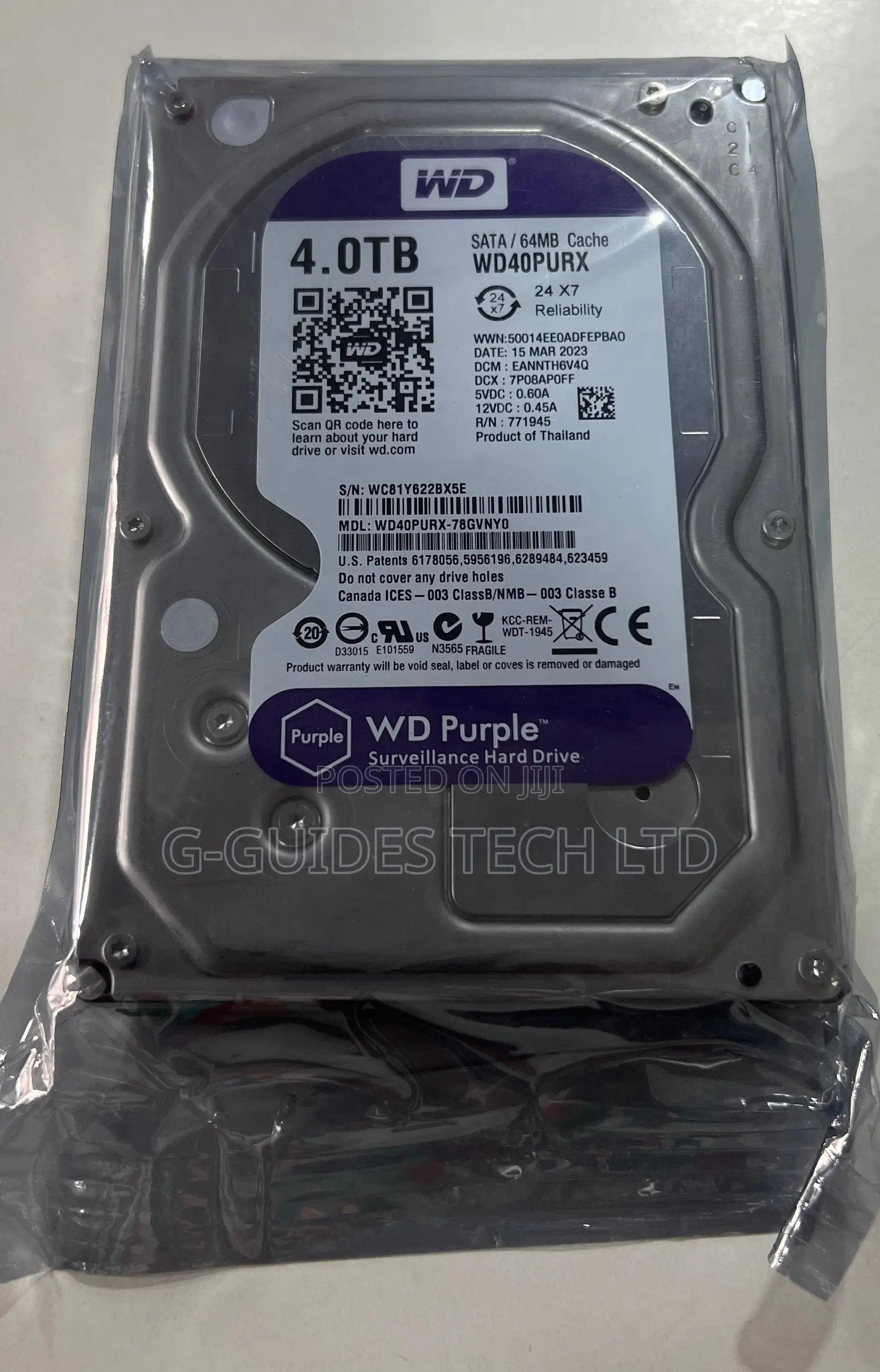 4tb Wd Purple Surveillance Hard Drive