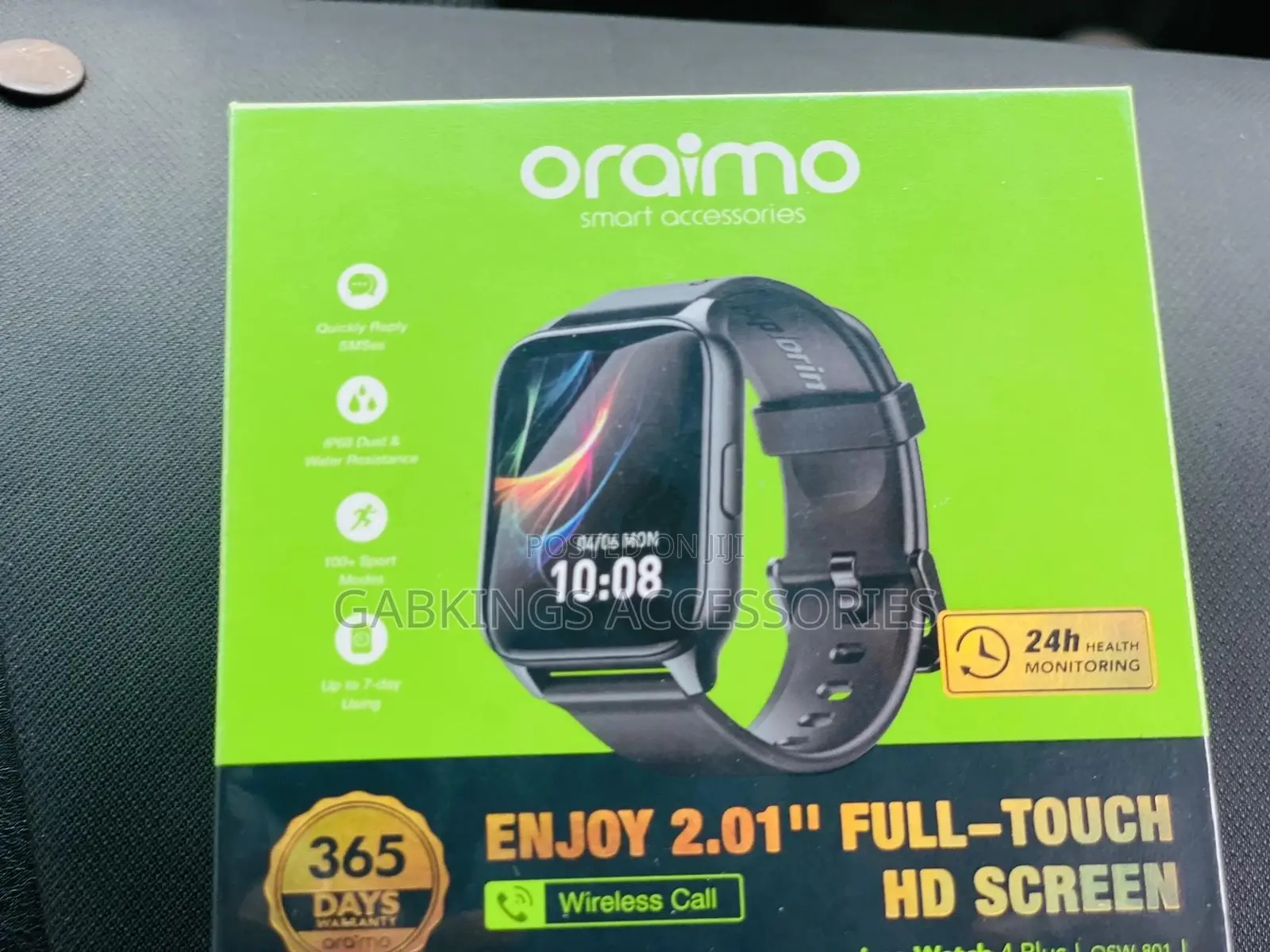 Oraimo Watch 4 PLUS 2.01". HD Ip68 Smart Watch
