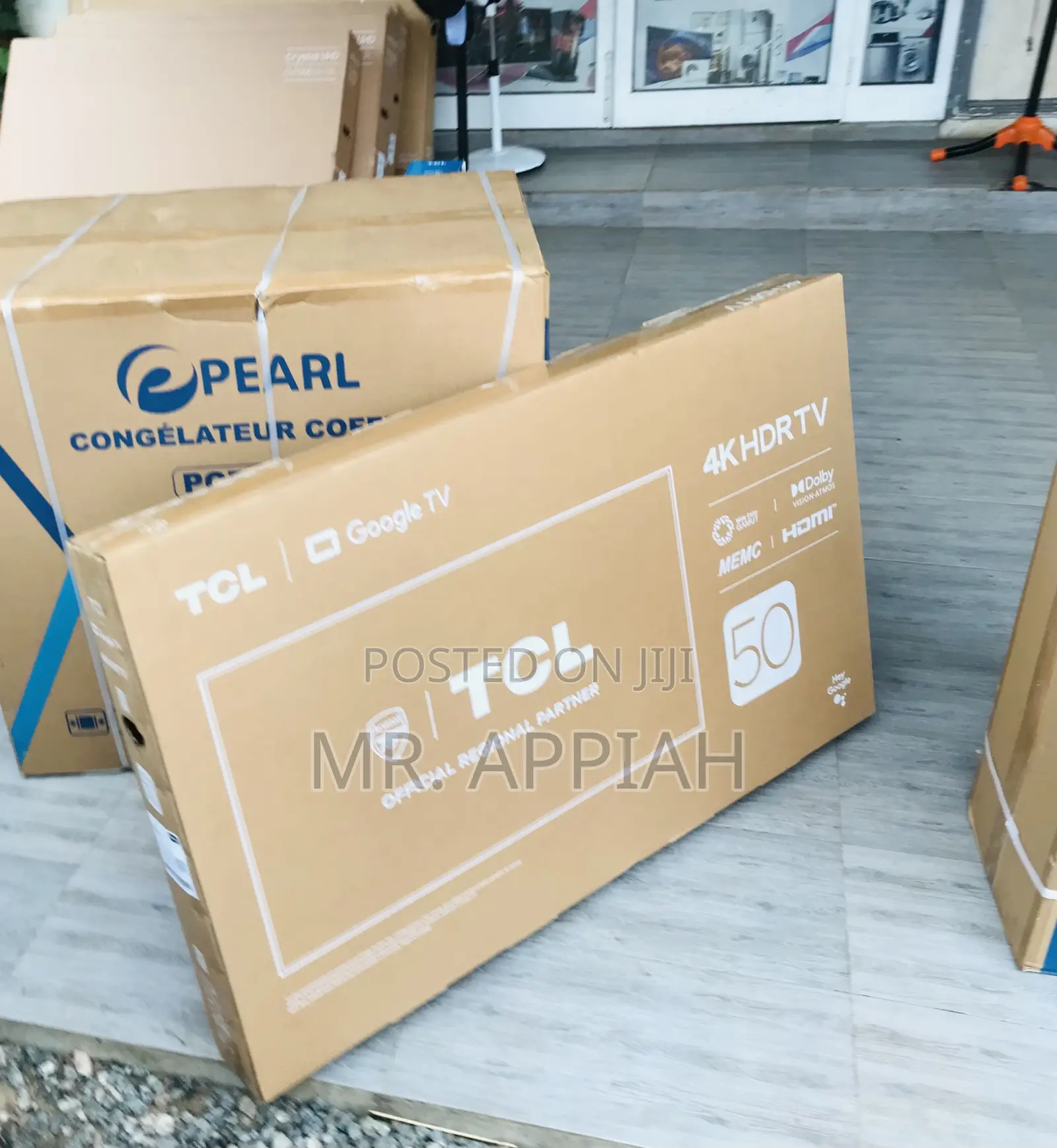 Elegant TCL 50P735 50 Inch Smart Android AI Television.