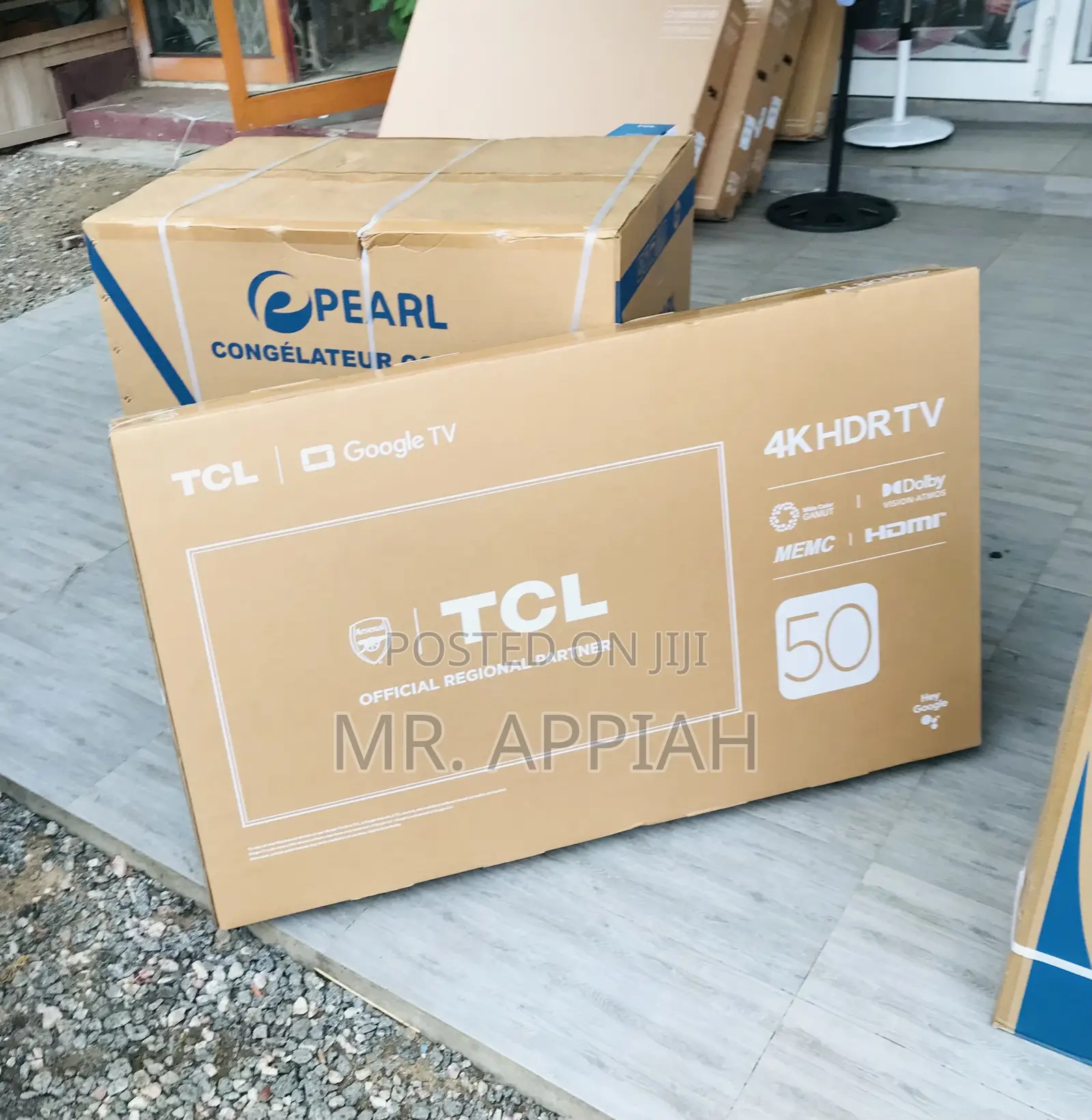 Elegant TCL 50P735 50 Inch Smart Android AI Television.