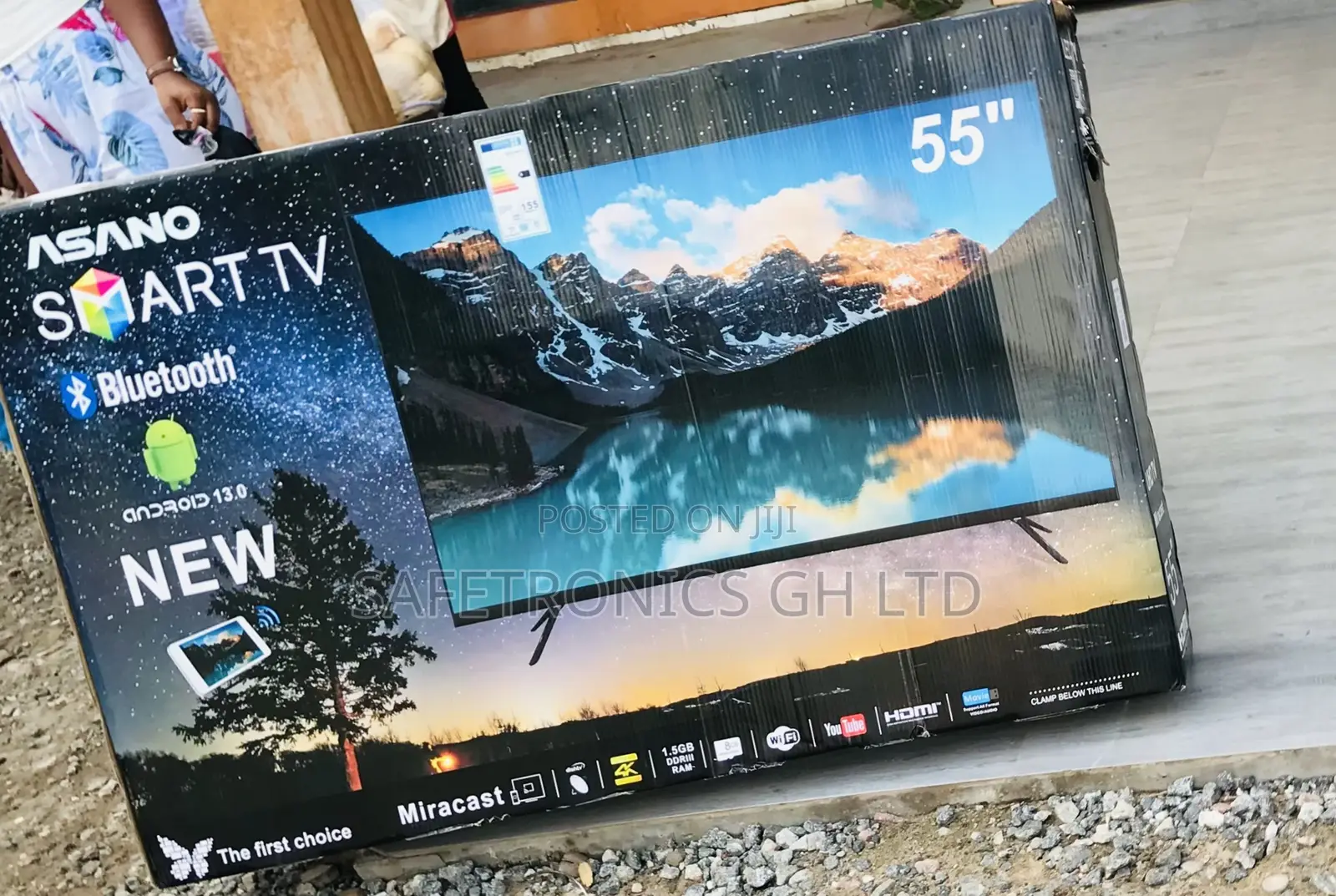 55 Inches Glossy Crystal UHD Led Asano Television