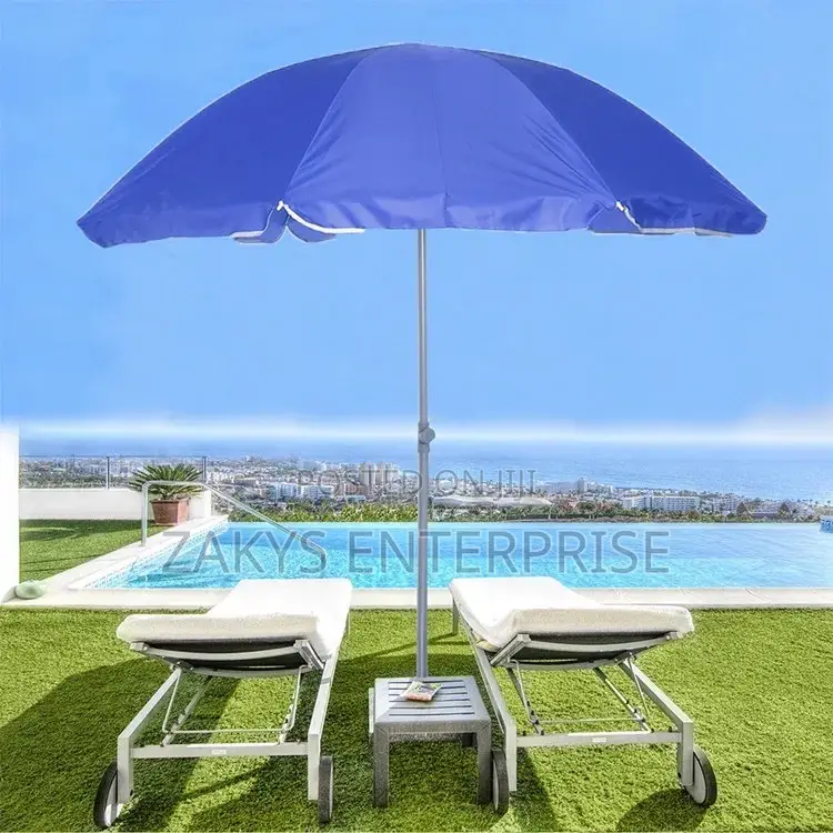 Plain White Parasol Umbrellas