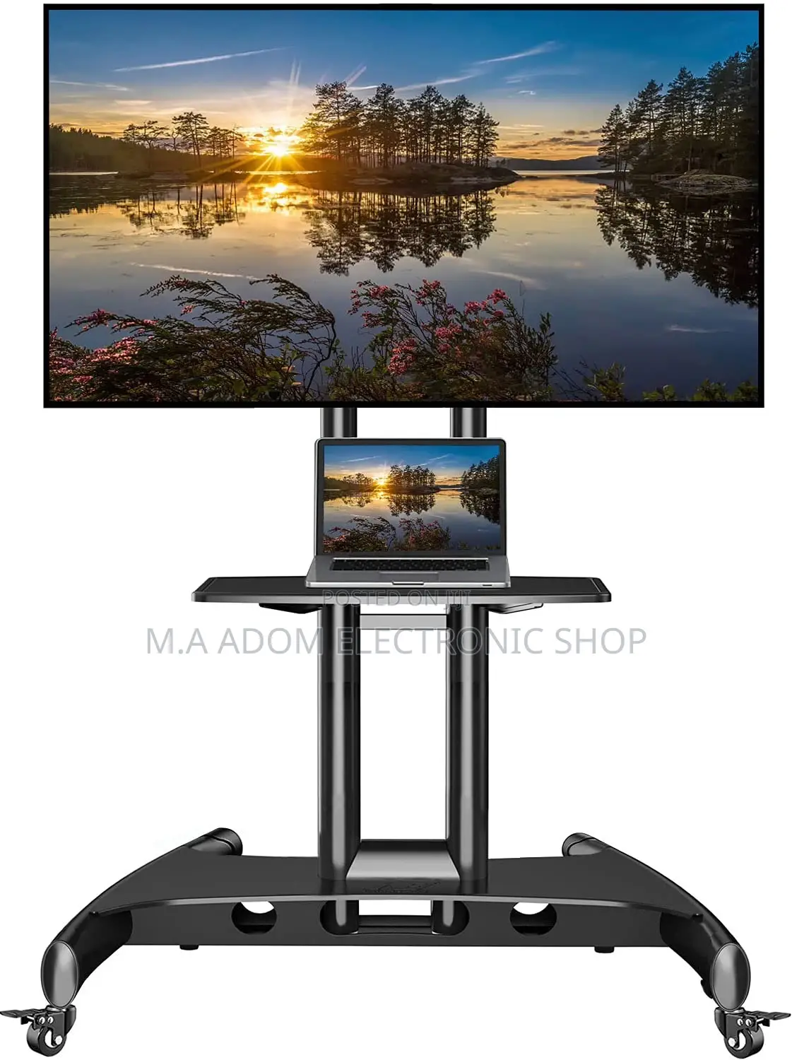 Floor Standing Mobile Tv Cart 32”-75”