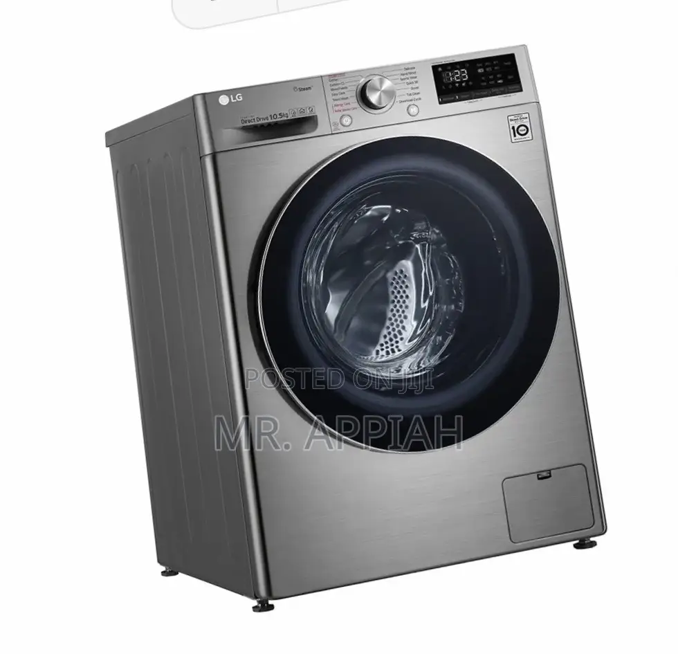 Durable LG 10.5kg Front Load Washing Machine F4V5RYP2T.