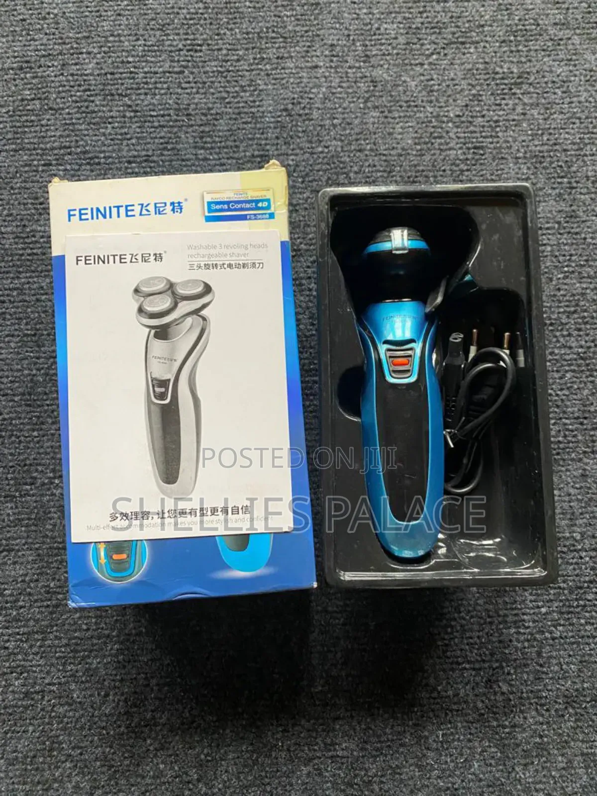Feinite- Electric Shaver, Rechargeable Floating Rotary Razor