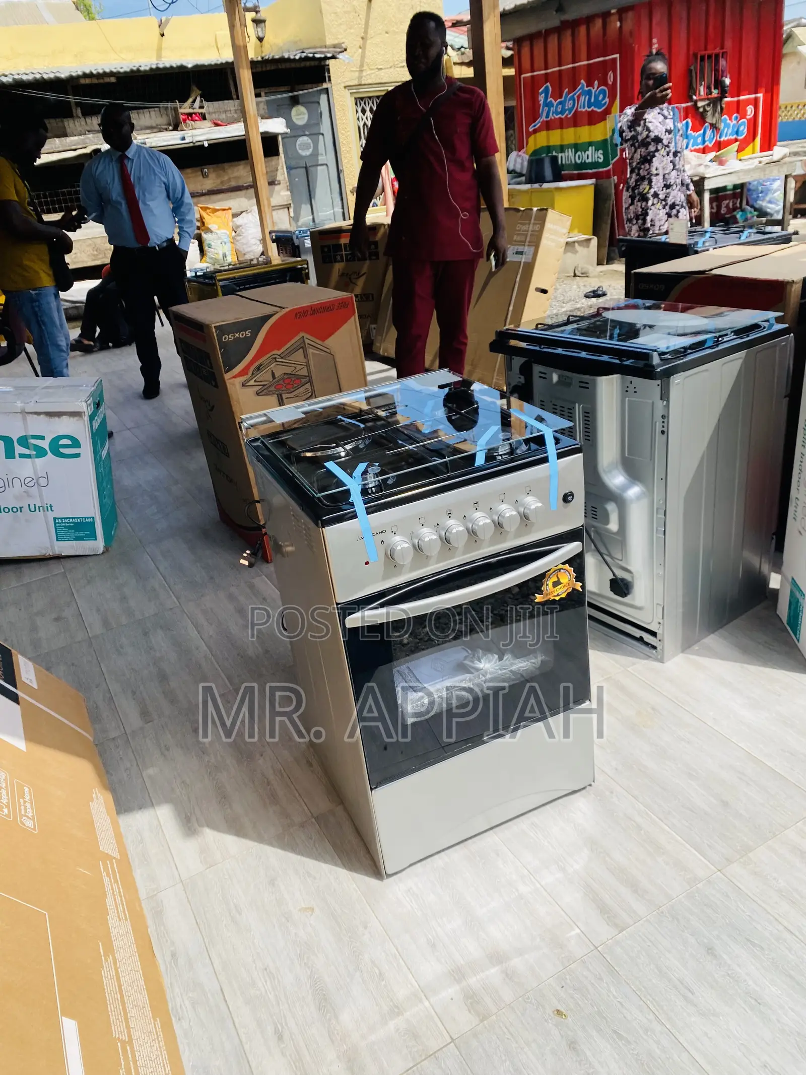 Original Volcano 50x50 3 Gas + 1 Electric Cooker(Gray).