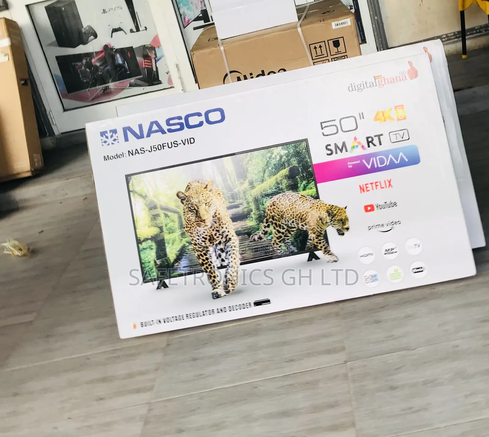 50 Inches Glossy Led UHD Smart Crystal Nasco Television 