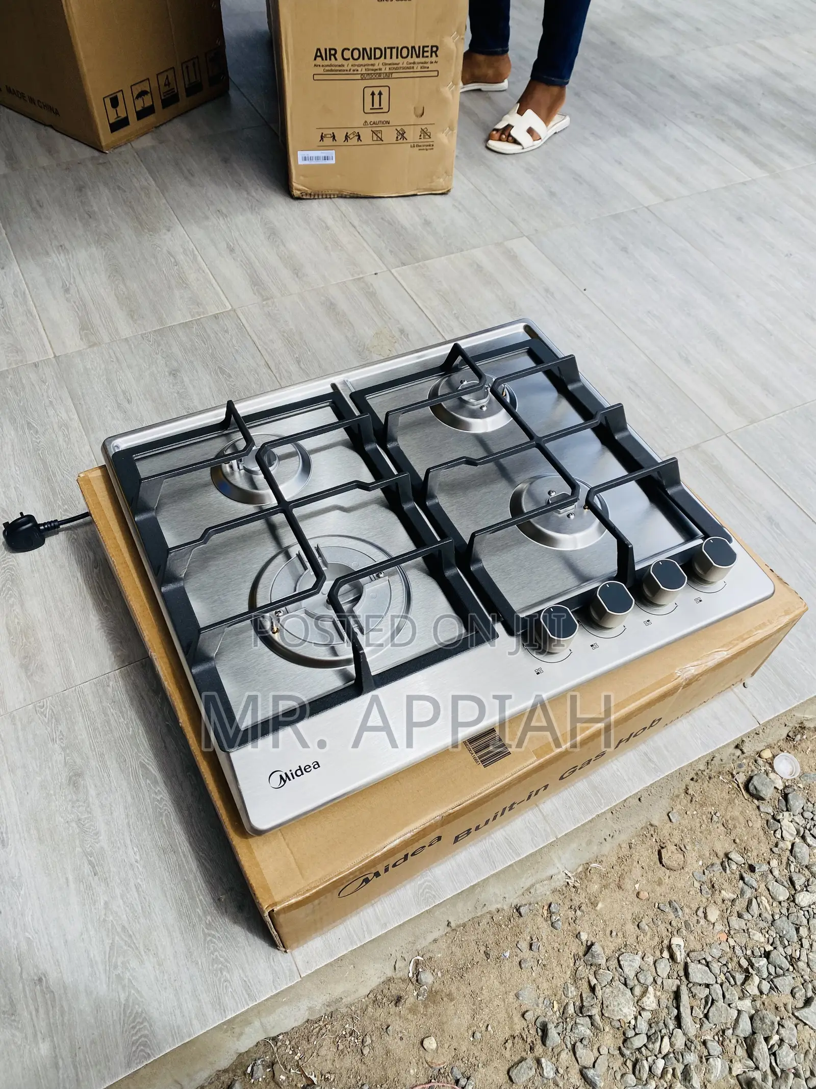 Fabulous MIDEA 4 Burner Gas Hob (60G40ME)Gray.