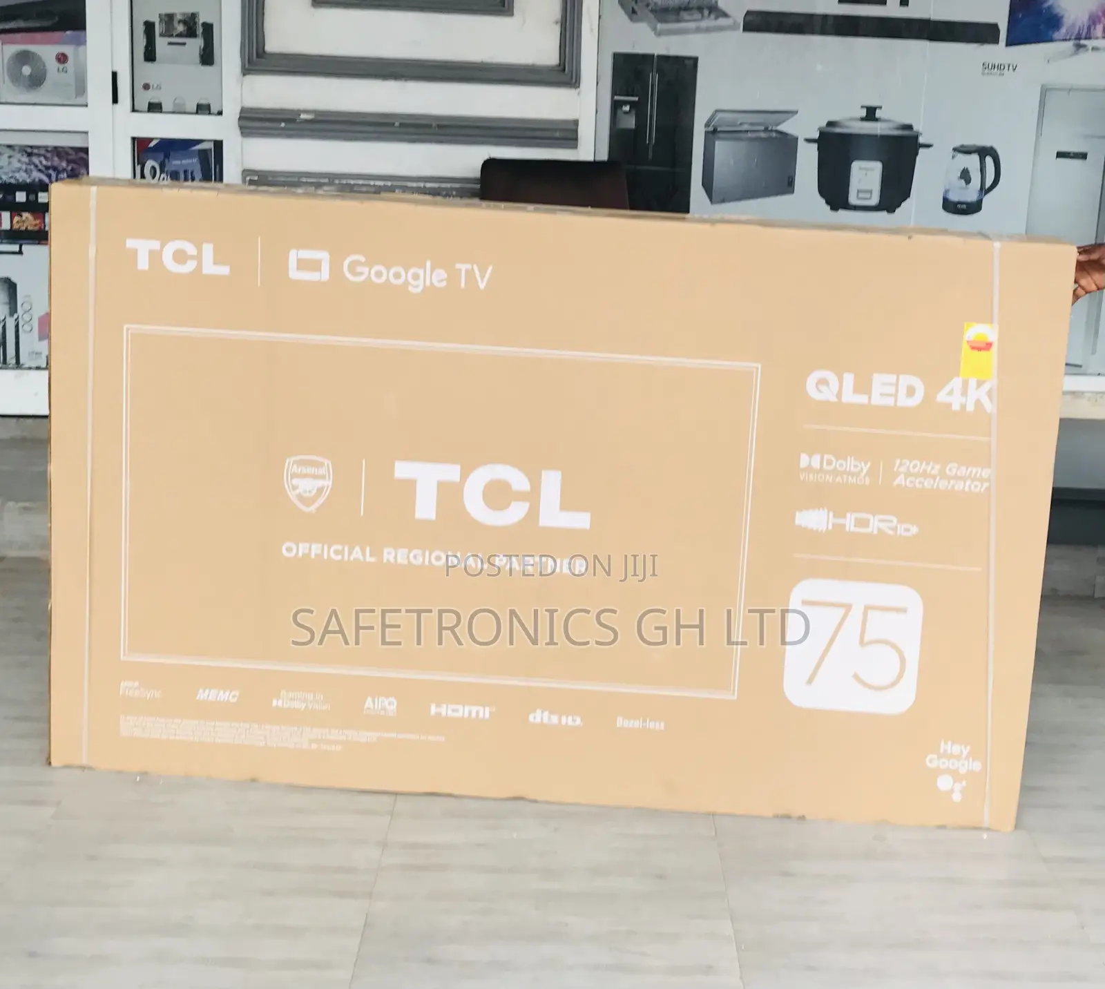 TCL 75 Inches Glossy Qled Uhd Crystal Smart C645 Tv