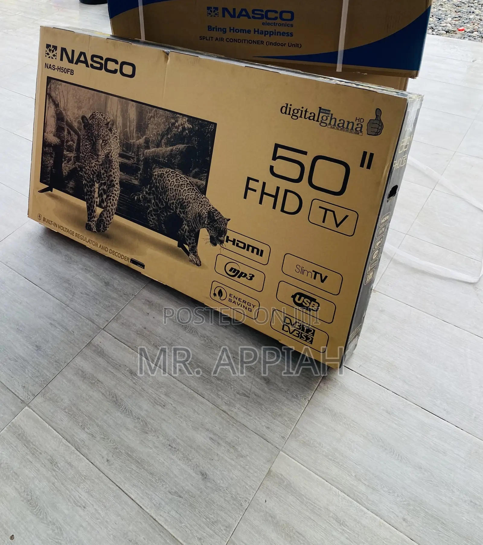 Adorable Nasco 50 Inch Digital Satellite Television.