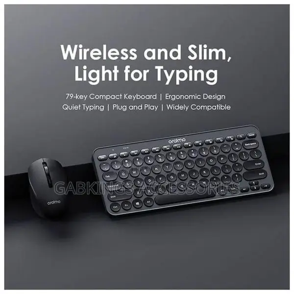 Oraimo Office Smart Dlim Wireless Keyboard Mouse KIT
