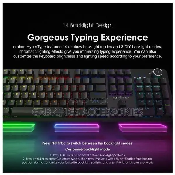 Oraimo Hyper Type Wired Mechanical Keyboard