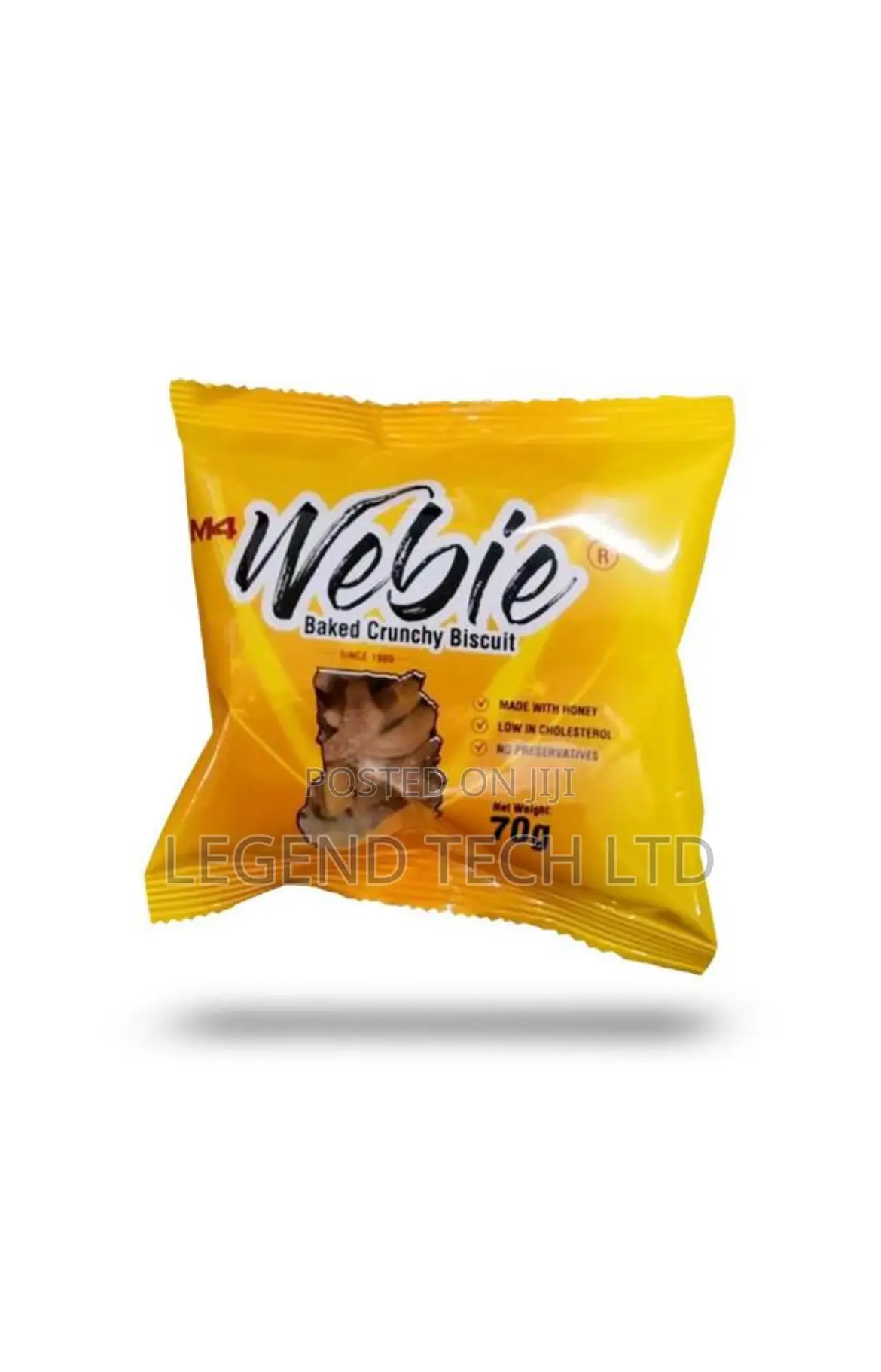 Webie Baked Crunchy Biscuits Vanilla/Chocolate Ginger